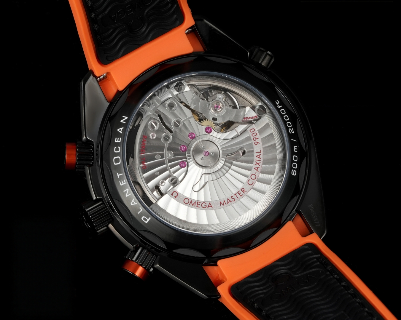 Omega Seamaster Planet Ocean 600M 45.5mm Black Dial Black Orange Bezel Black Rubber Strap 215.92.46.51.01.001