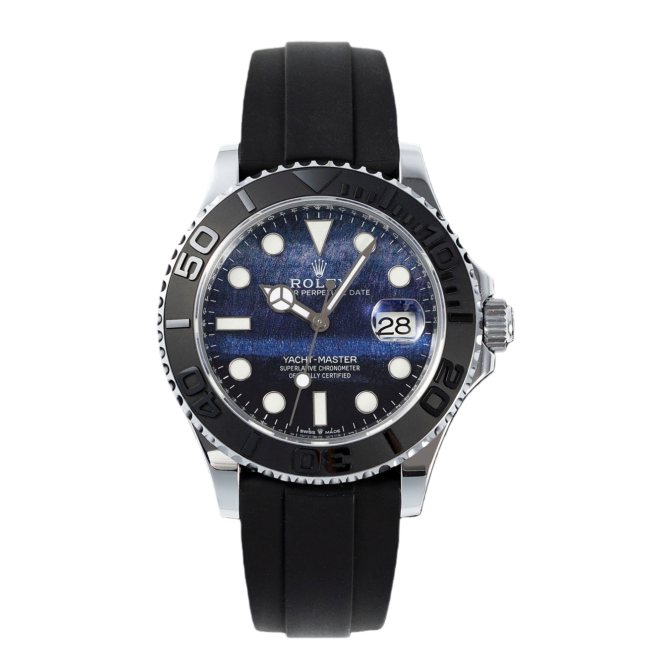 Rolex Yacht-Master 42mm Hawkeye Stone Dial Platinum Black Bezel 226659-0004 Benz