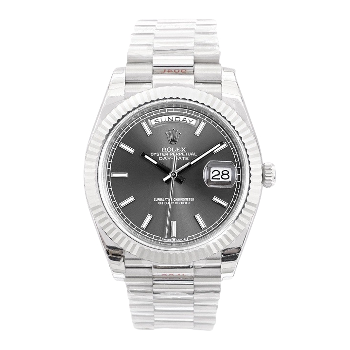 Rolex Day-Date 36mm 40mm Dial Grey Steel 228236-0013