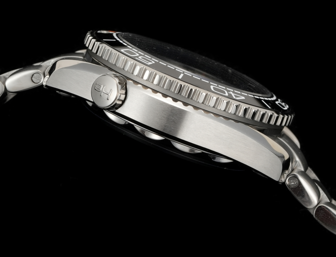 Omega Seamaster 600 Planet Ocean 45.5mm Black Dial Black Orange Bezel Steel Strap 215.30.46.51.01.002