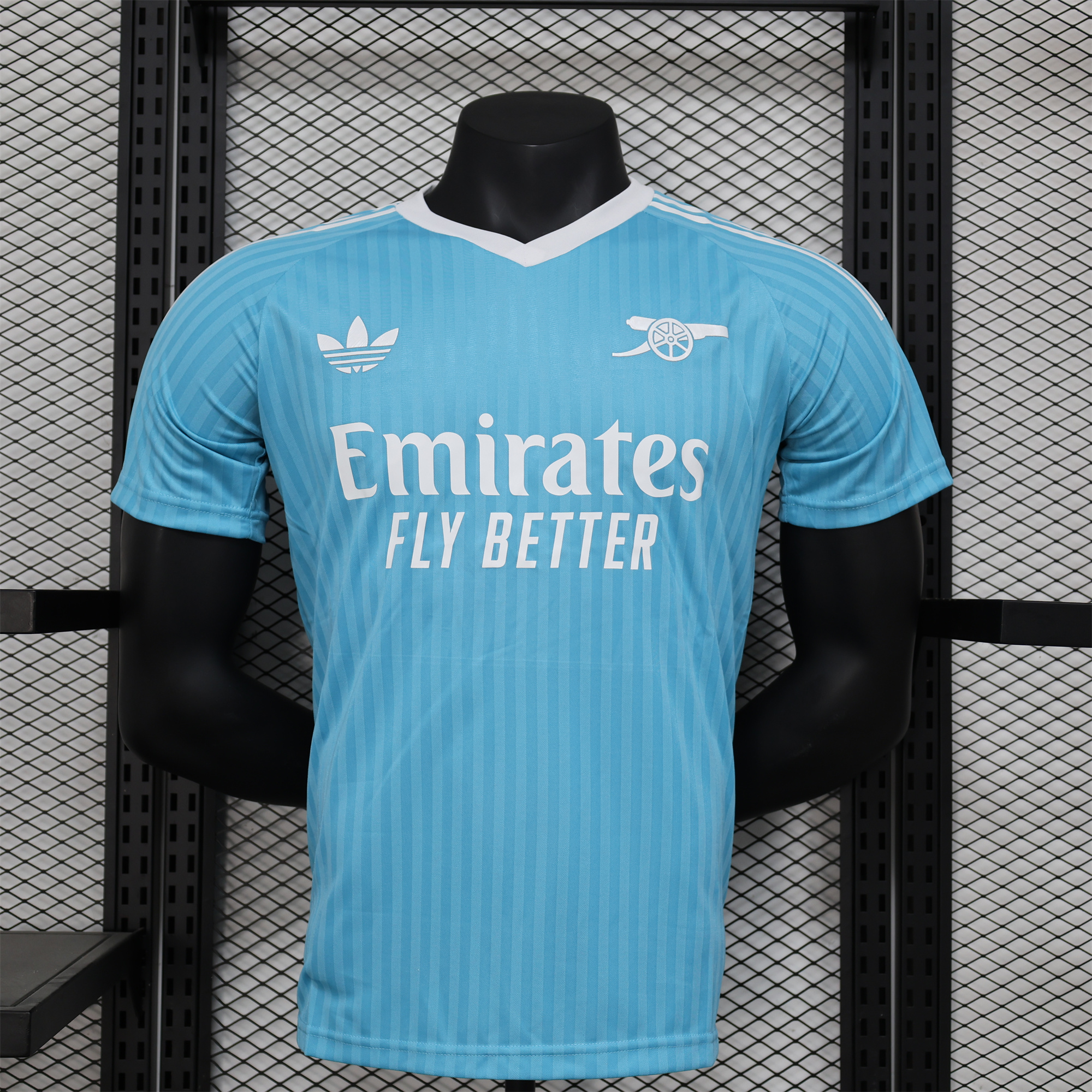SIUjerseys-Arsenal 24-25 Sky Blue Trefoil Vintage Jersey - Player Version