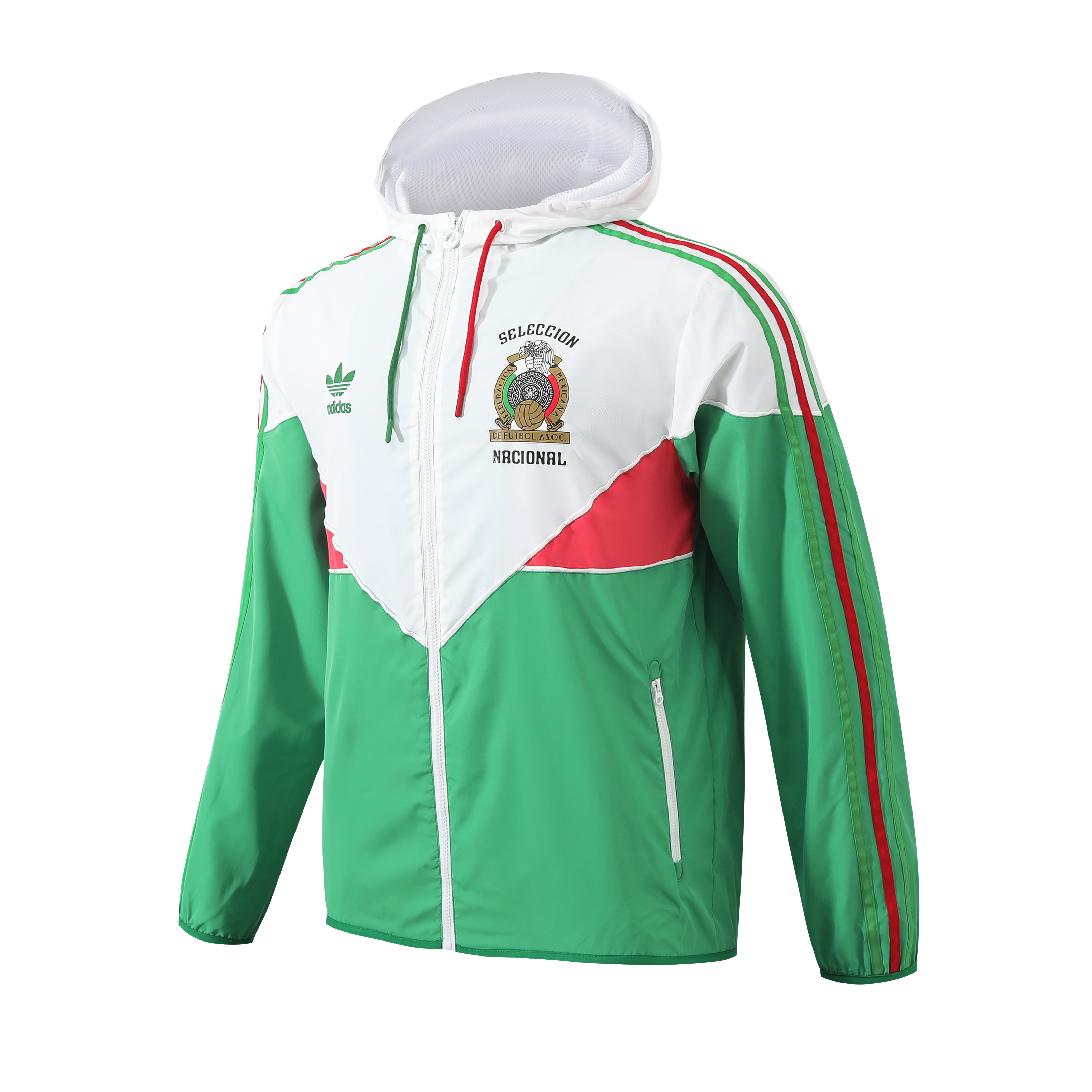 SIUjerseys-Mexico 2024 National Team Anthem Green Hooded Windbreaker - Player Version