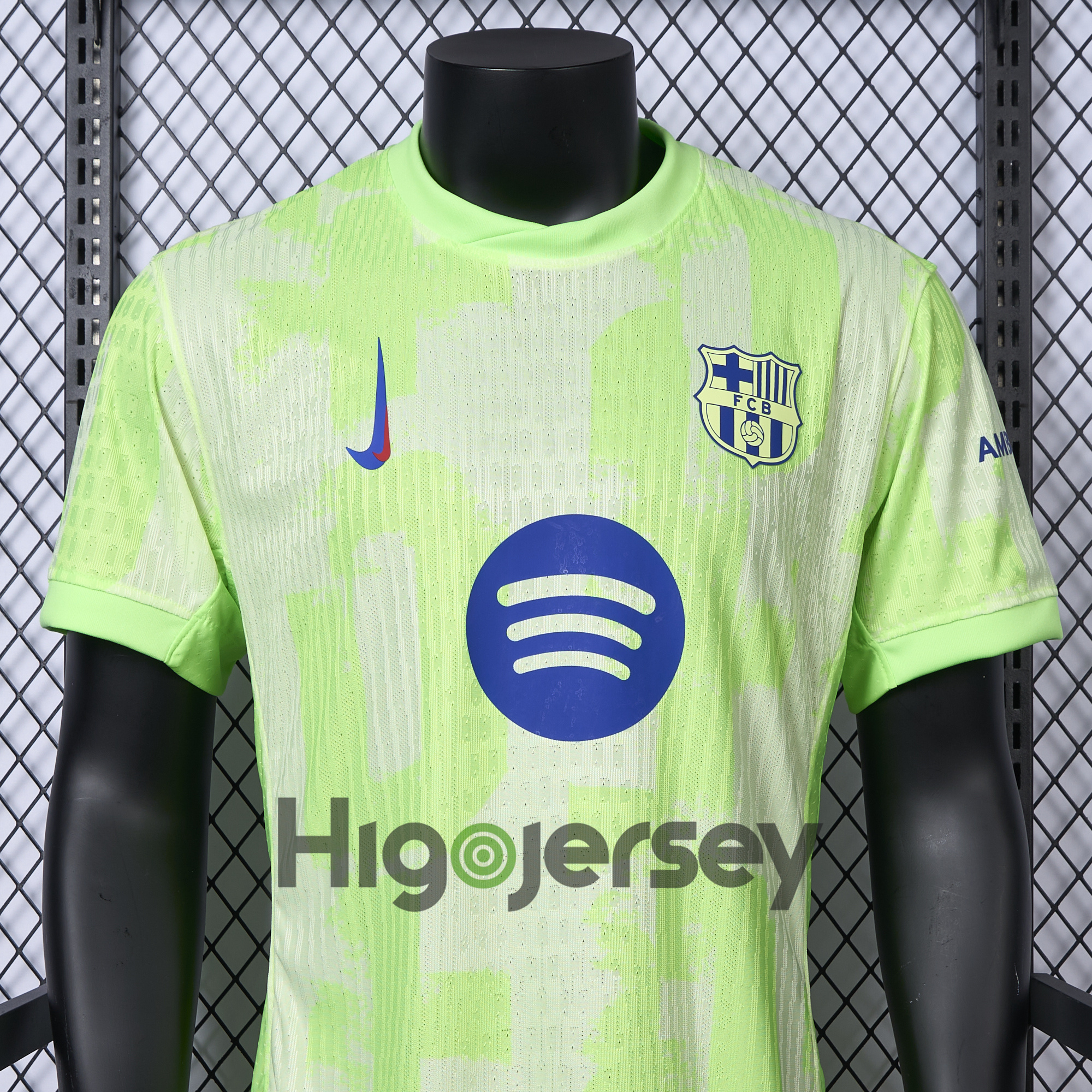 Higojerseys-Barcelona 24-25 Third Jersey with Big Logo - Player Version