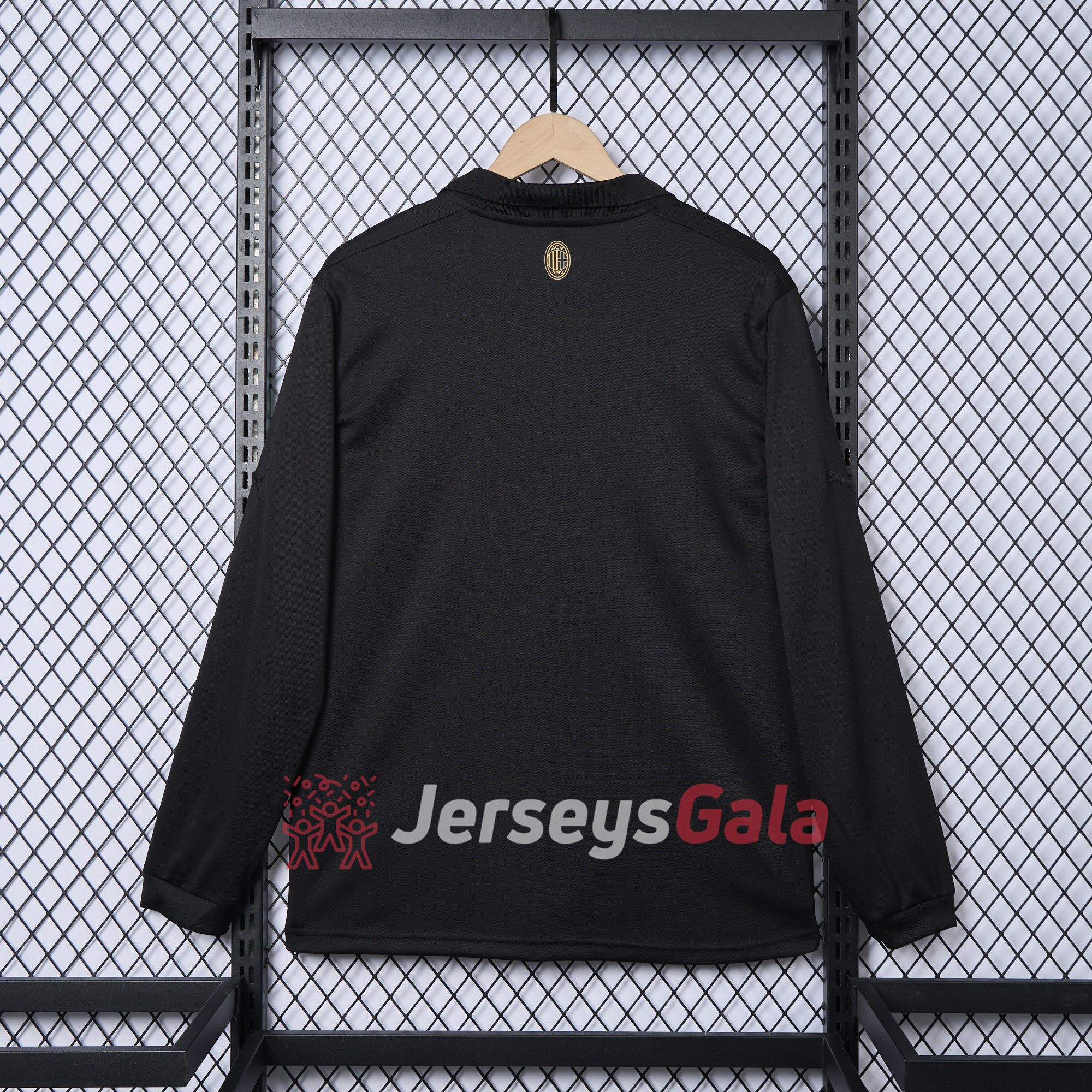 JerseysGala.com | AC Milan 24-25 125th Anniversary Long Sleeves Black GK Jersey - Fans Version -Customize Name, Number and Patch | Worldwide Shipping
