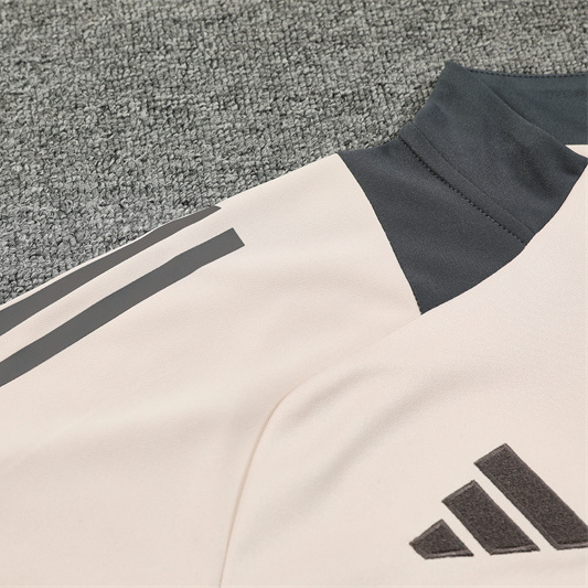 SIUjerseys-Real Madrid 24-25 Kids Long Sleeve Training Set - Apricot