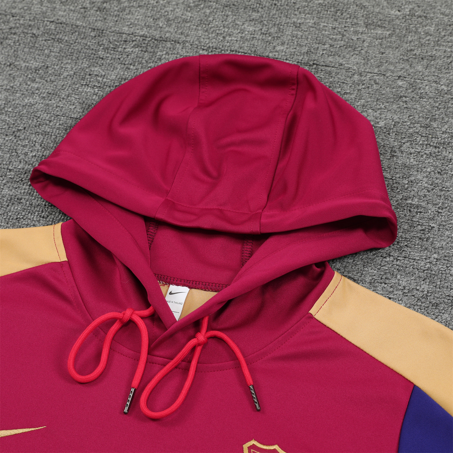SIUjerseys-Barcelona 24-25 Training Hoodie Set - Red Hoodie and Deep Blue Pants