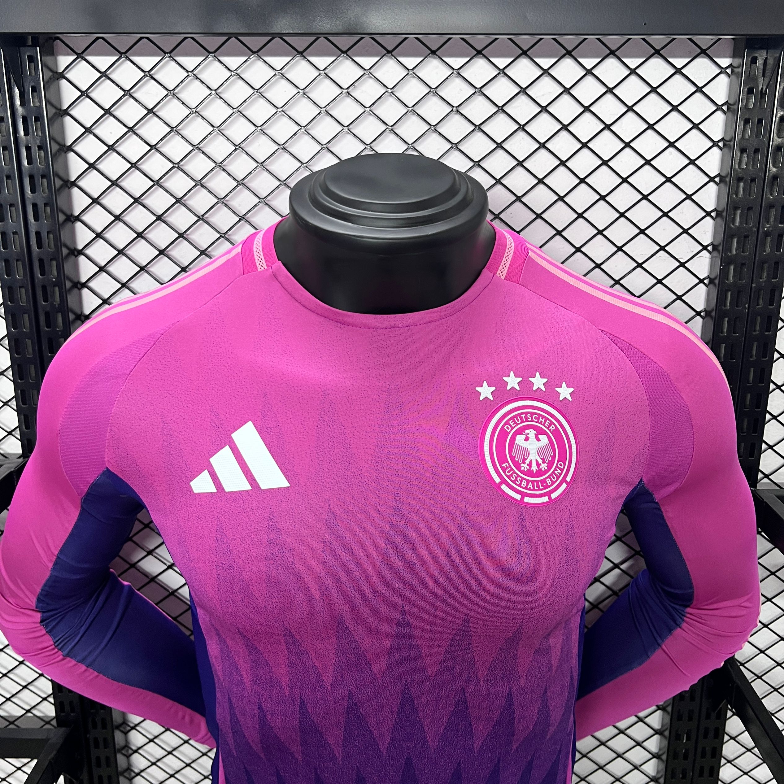 SIUjerseys-Germany 2024 Away Stadium Long Sleeve Jersey - Player Version