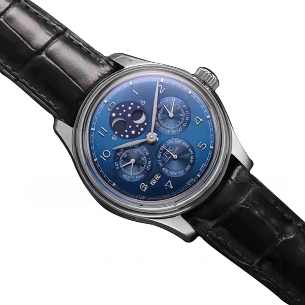 IWC Portugieser Perpetual Calendar IW503401 Blue Dial in White Gold-fasswatch