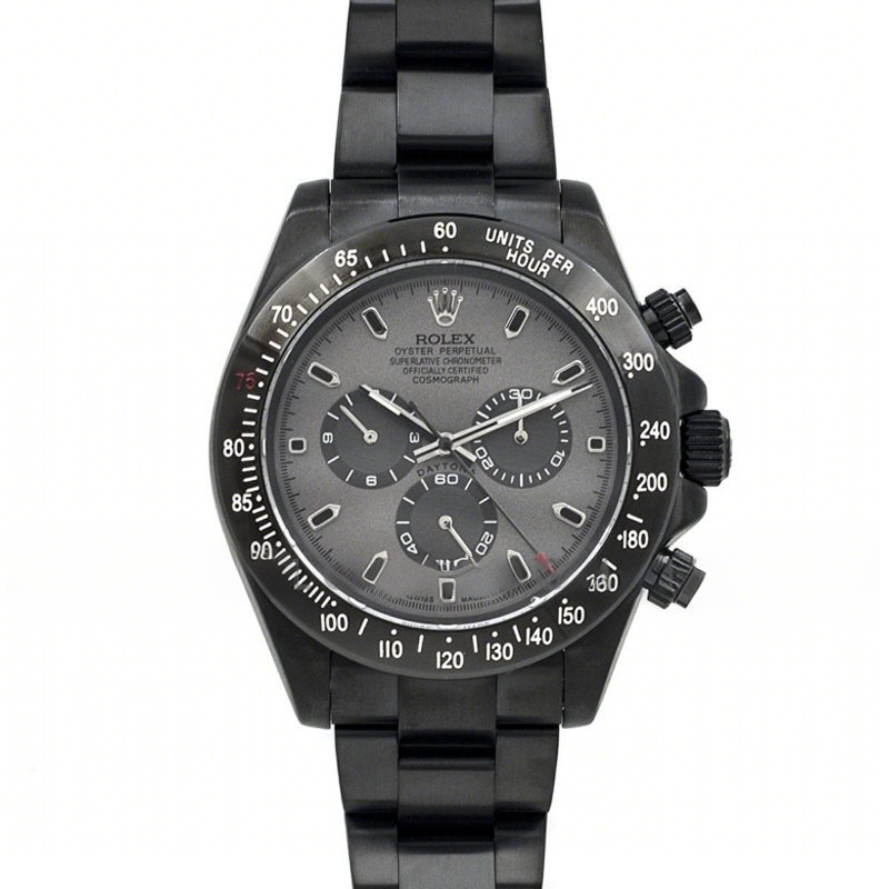 Rolex Bamford Daytona Matte Black PVD Grey Dial-fasswatch