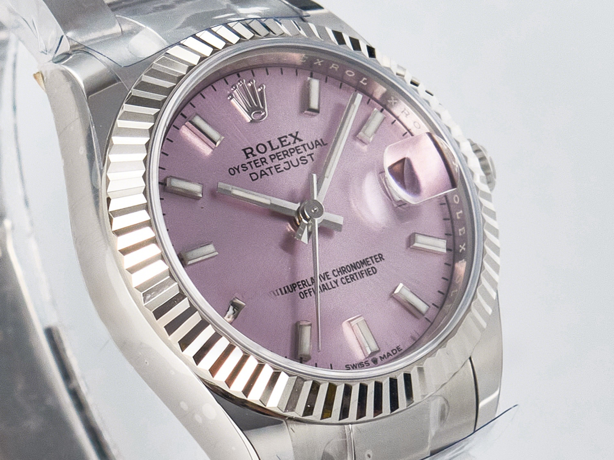 Rolex DateJust 31 278274 ARF 1:1 Best Edition 904L Steel Pink Dial Stick Marker on SS Oyster Bracelet ETA 2688-fasswatch