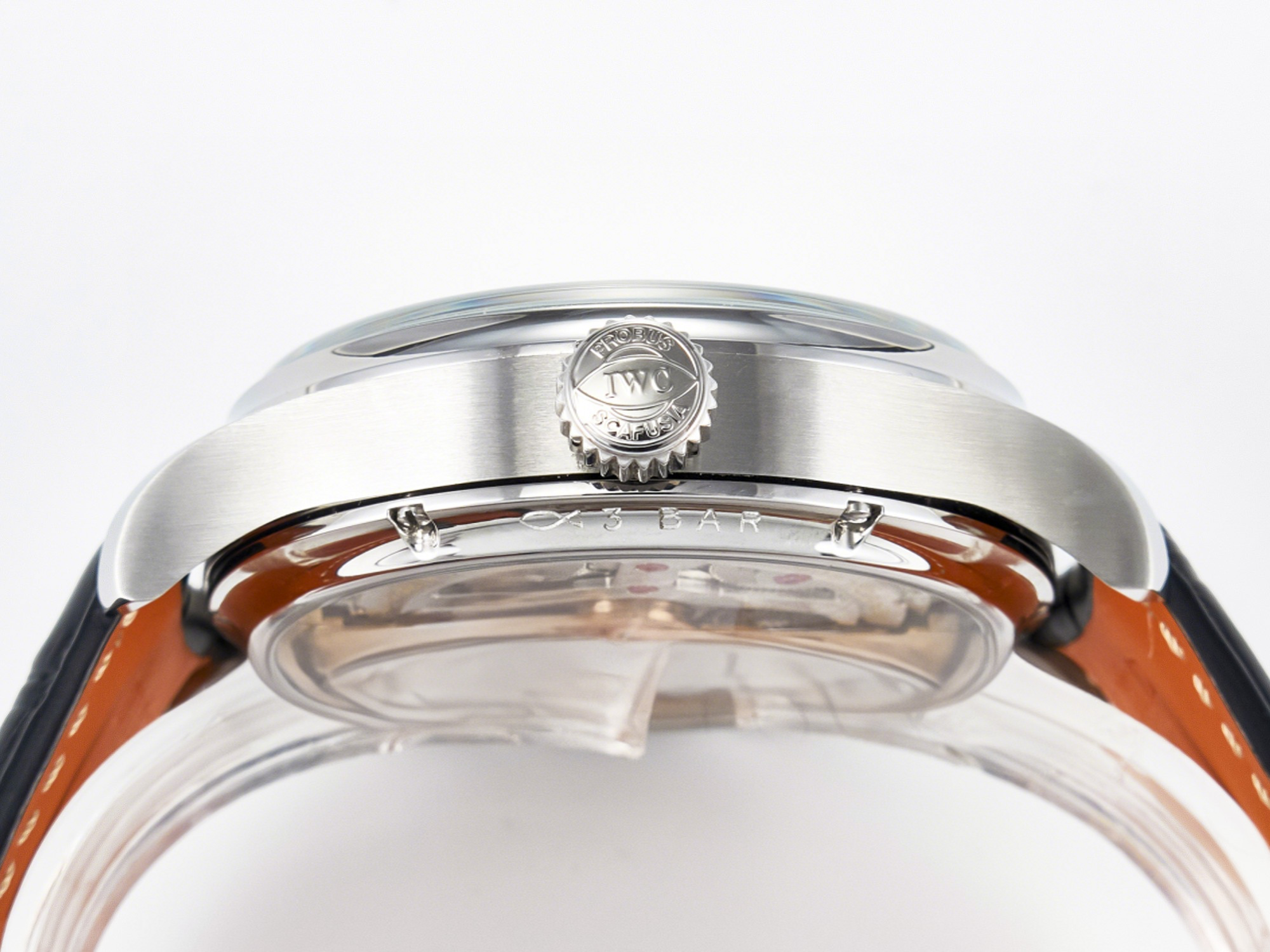 IWC IW5034 Portugieser Perpetual Calendar SS V9F 1:1 Best Edition White Dial on Black Leather Strap A52610-fasswatch