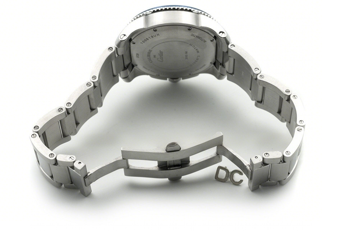 Calibre de Cartier Diver Blue Dial in Steel Bracelet-fasswatch