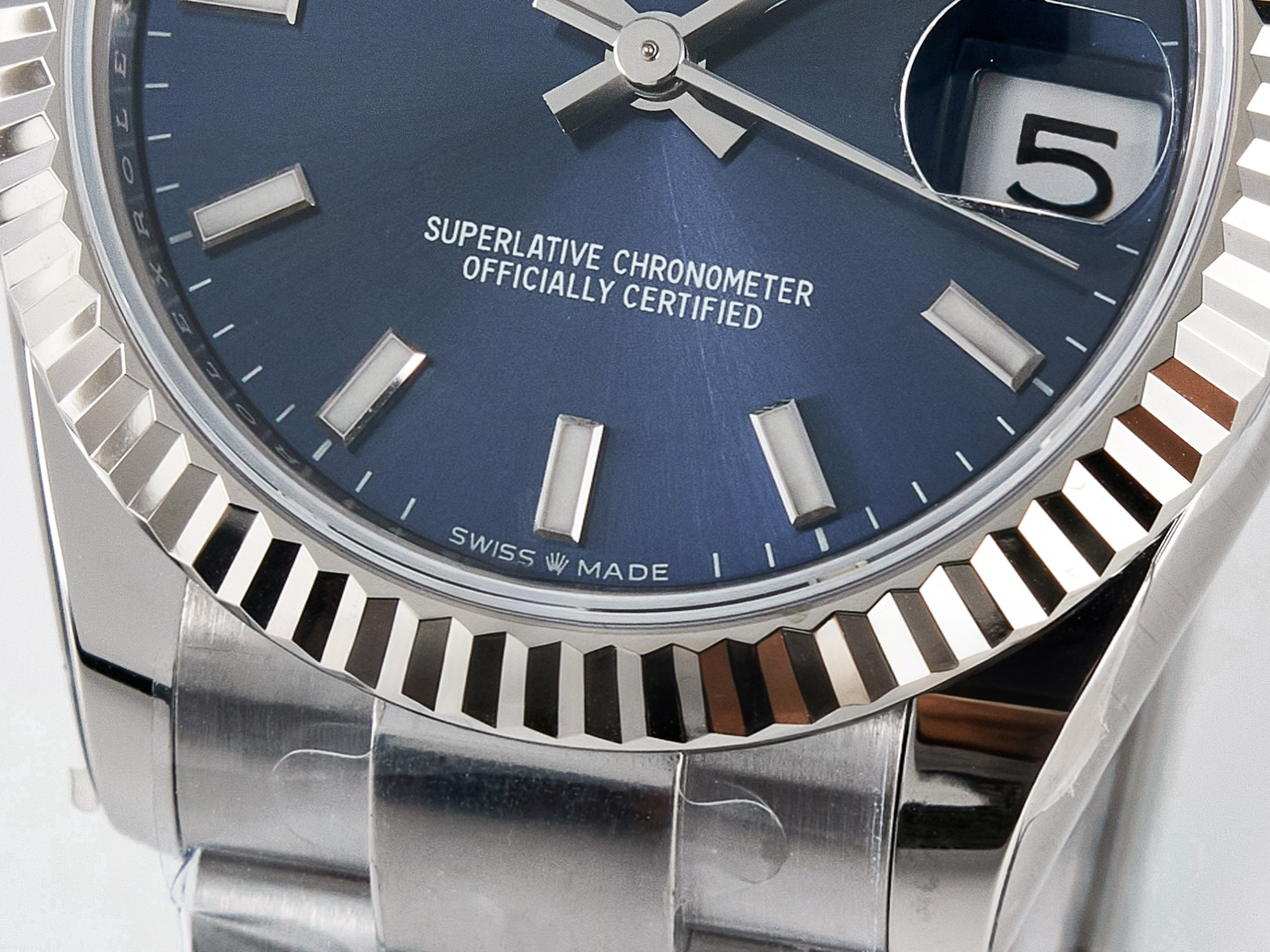 Rolex DateJust 31 278274 ARF 1:1 Best Edition 904L Steel Blue Dial Stick Marker on SS Oyster Bracelet ETA 2688-fasswatch