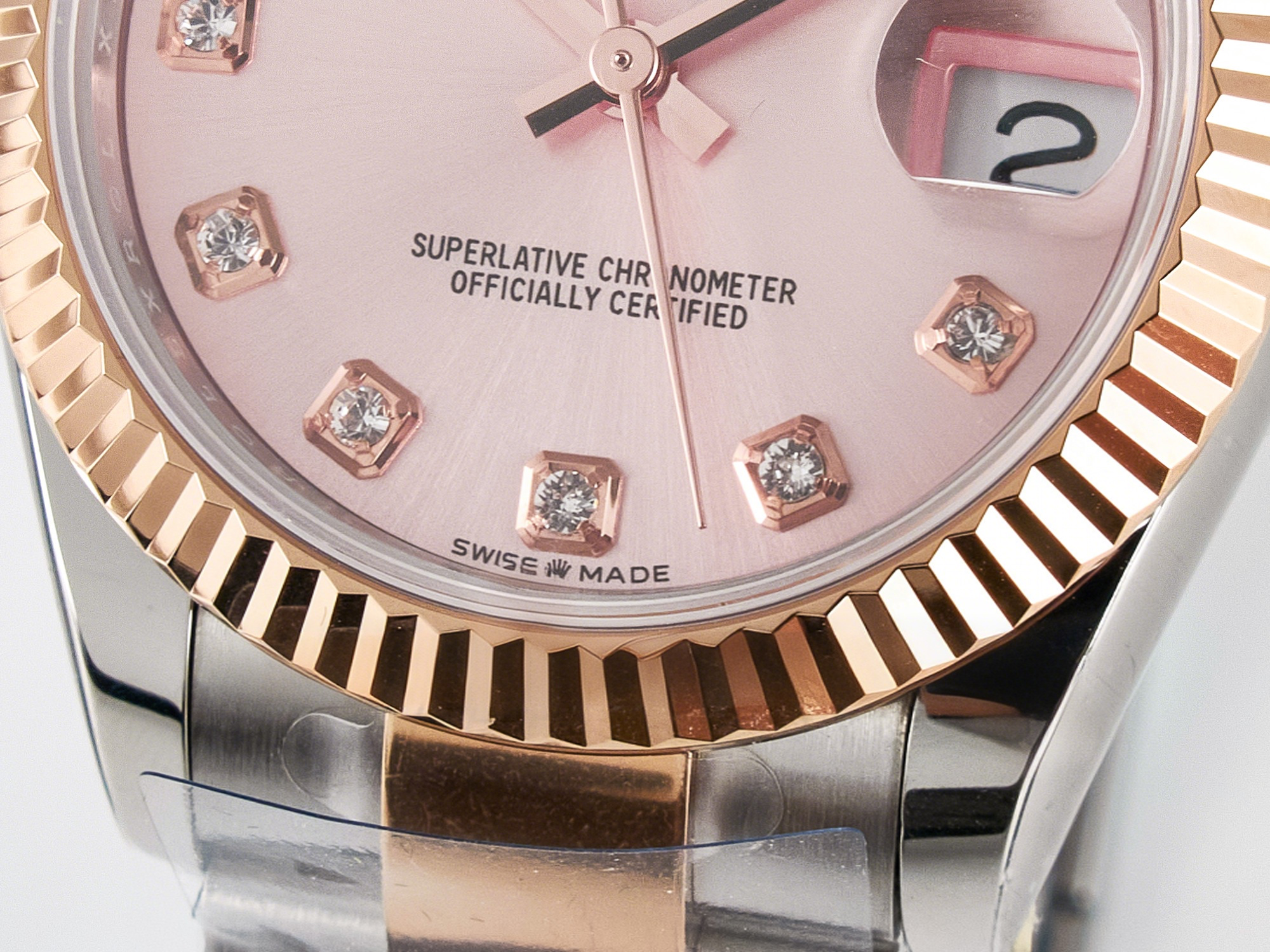 Rolex DateJust 31 278271 ARF 1:1 Best Edition 904L Steel RG Diamonds Dial on SS/RG Oyster Bracelet ETA 2688-fasswatch