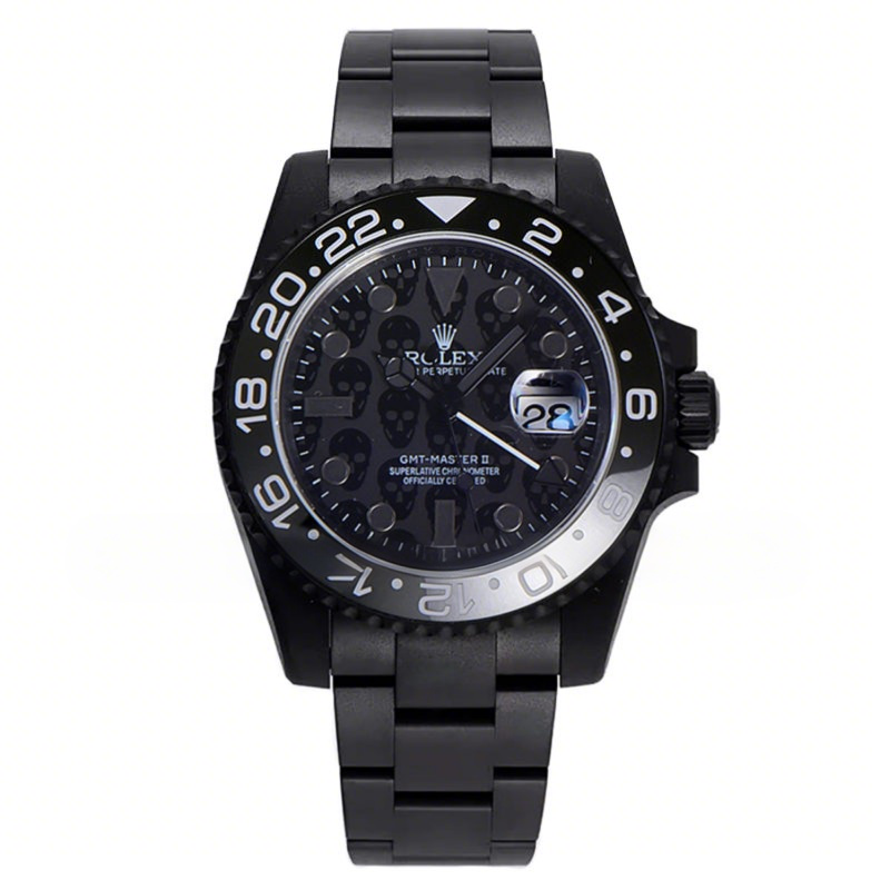 Rolex GMT Master II 116710 Titan Black “Revenge” Black Dial in DLC-fasswatch