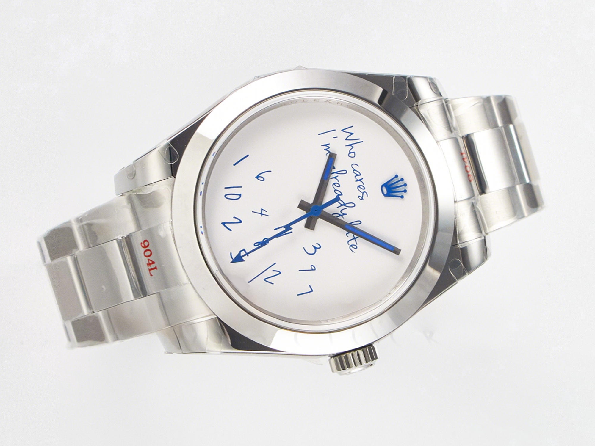 Rolex Milgauss Who Cares JDF 1:1 Best Edition 904L Steel on SS Bracelet VR3131-fasswatch