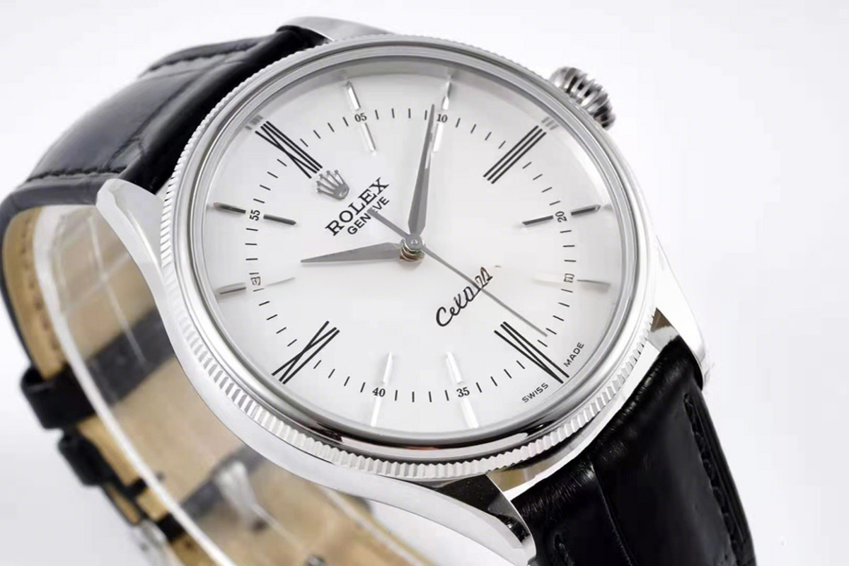 Rolex Cellini Time 50509 White Dial with Roman Marker in Stainless Steel-fasswatch