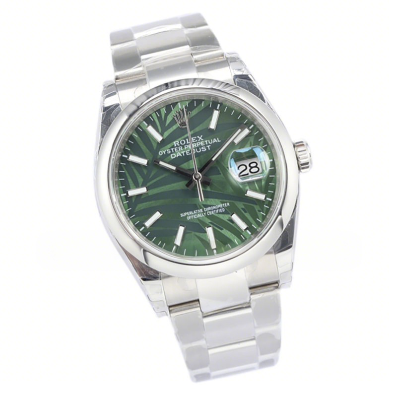 Rolex Datejust 36 126234 Olive Green Dial in Steel-fasswatch