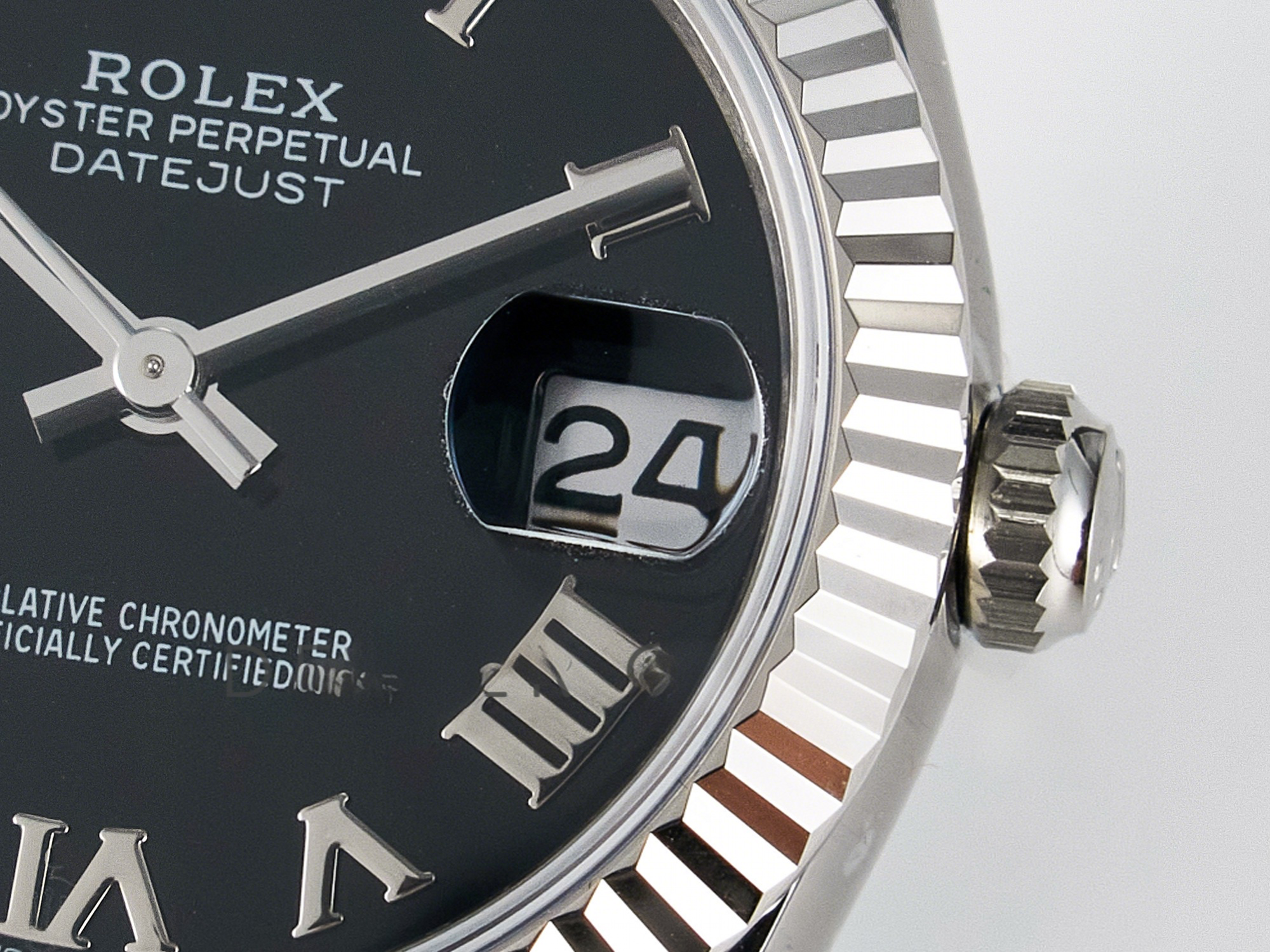 Rolex DateJust 31 278274 ARF 1:1 Best Edition 904L Steel Black Roman Dial on SS Jubilee Bracelet ETA 2688-fasswatch