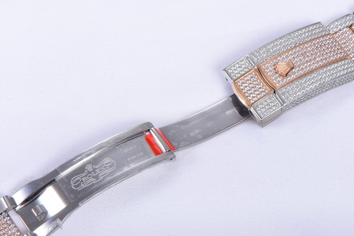 Rolex Datejust 41 126334 Diamond Paved Dial with Stick Markers in Rose Gold-fasswatch