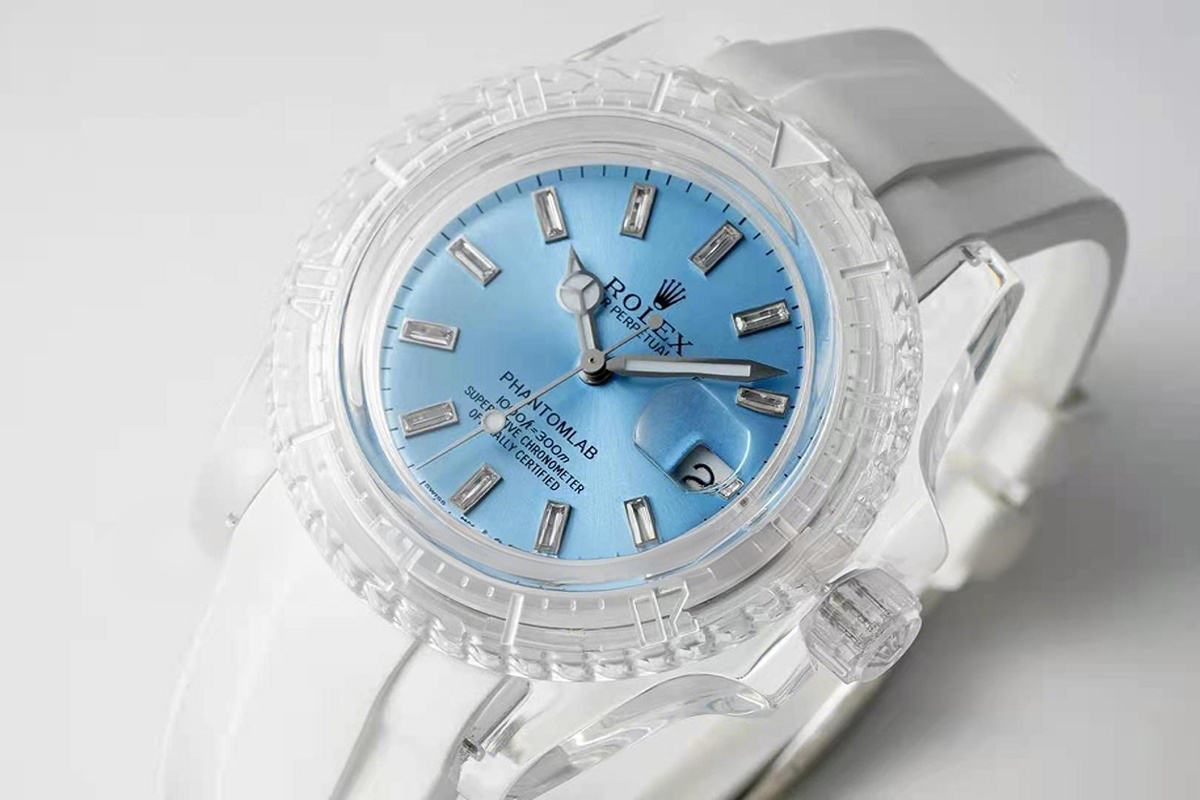 Rolex Phantomlab Submariner Ice Blue Dial-fasswatch