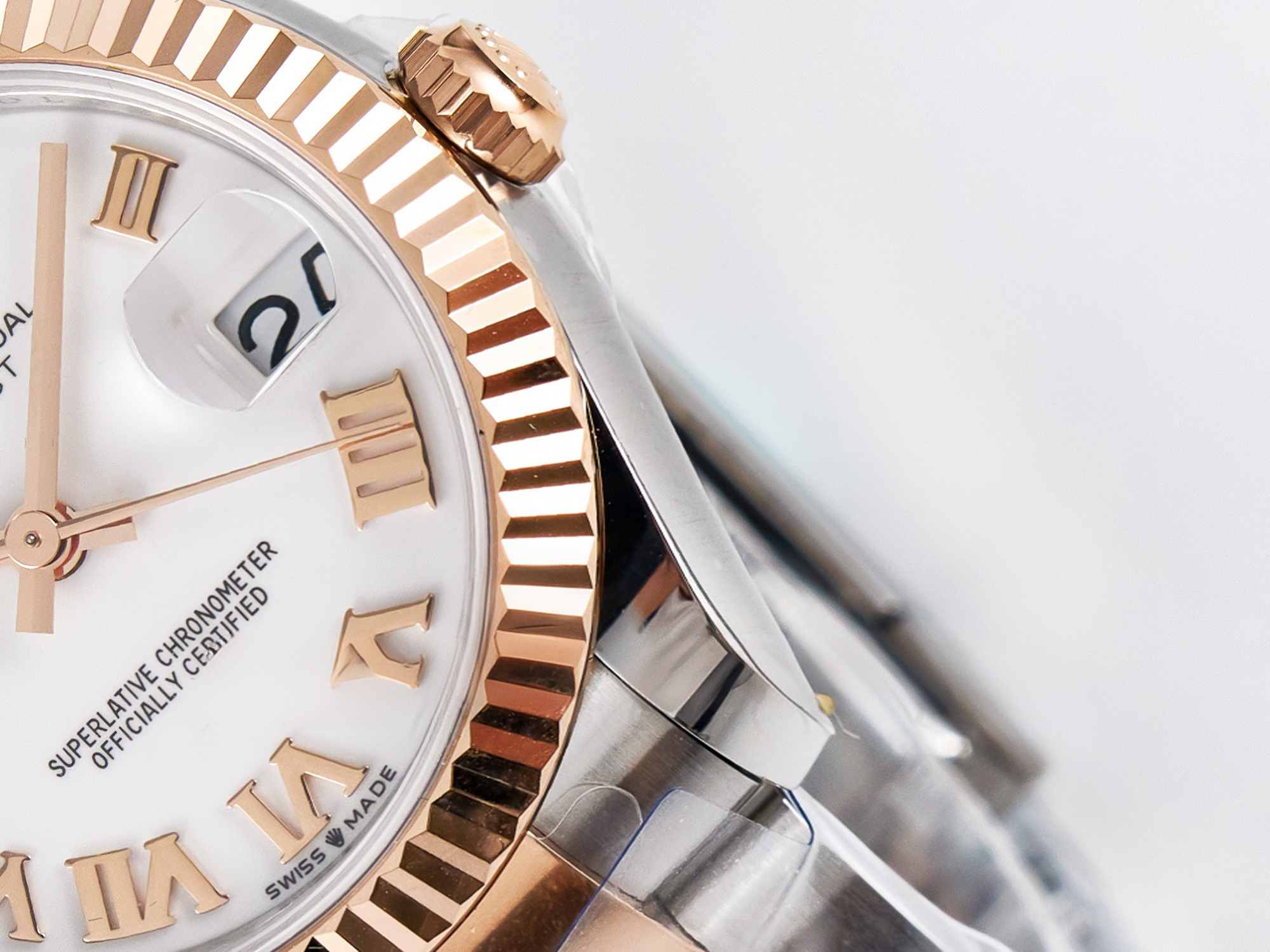Rolex DateJust 31 278271 ARF 1:1 Best Edition 904L Steel White Roman Dial on SS/RG Oyster Bracelet ETA 2688-fasswatch