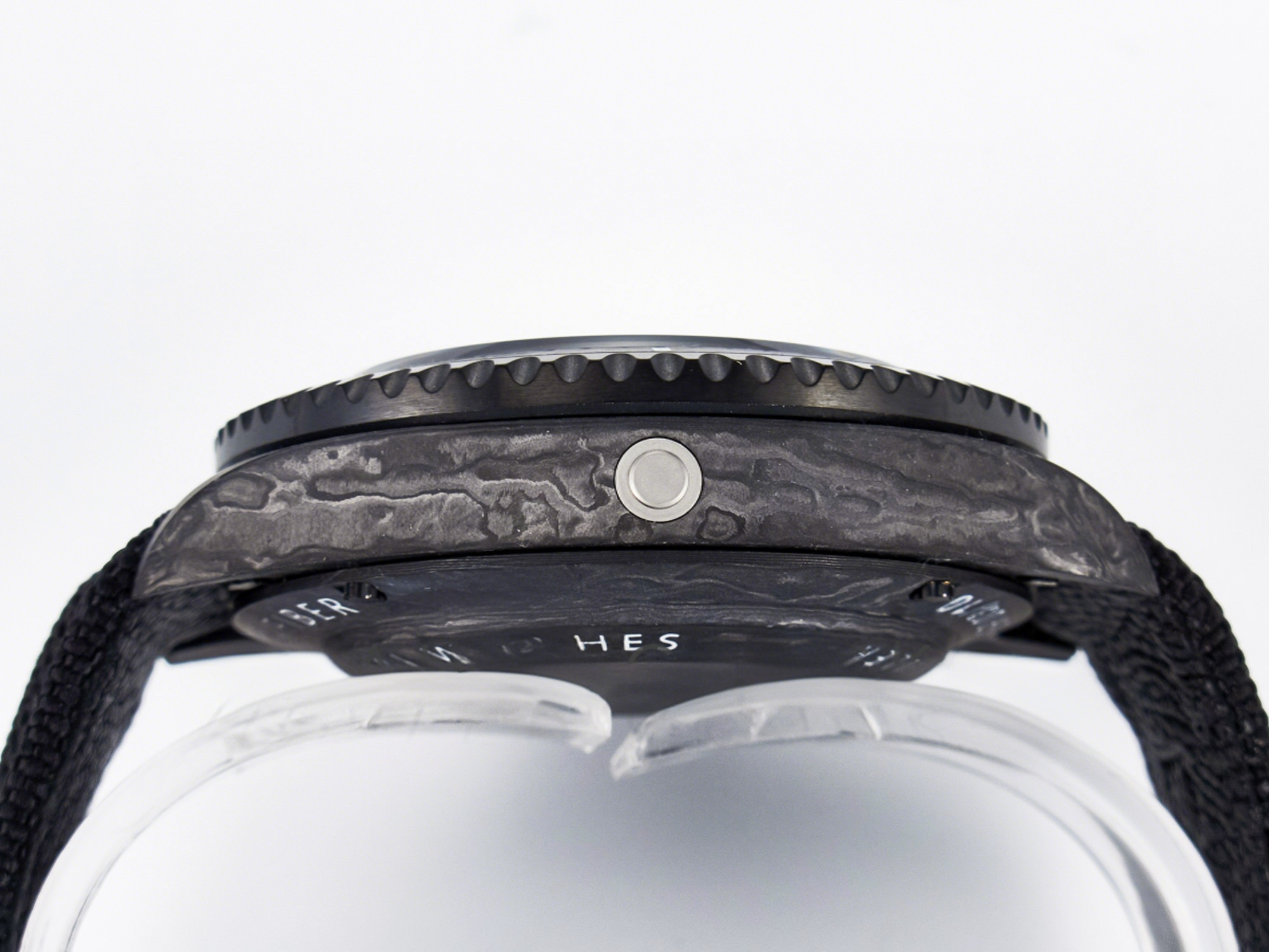 Rolex Sea Dweller 43mm Carbon DIWF Best Edition Black Dial on Black Nylon Strap A2824-fasswatch