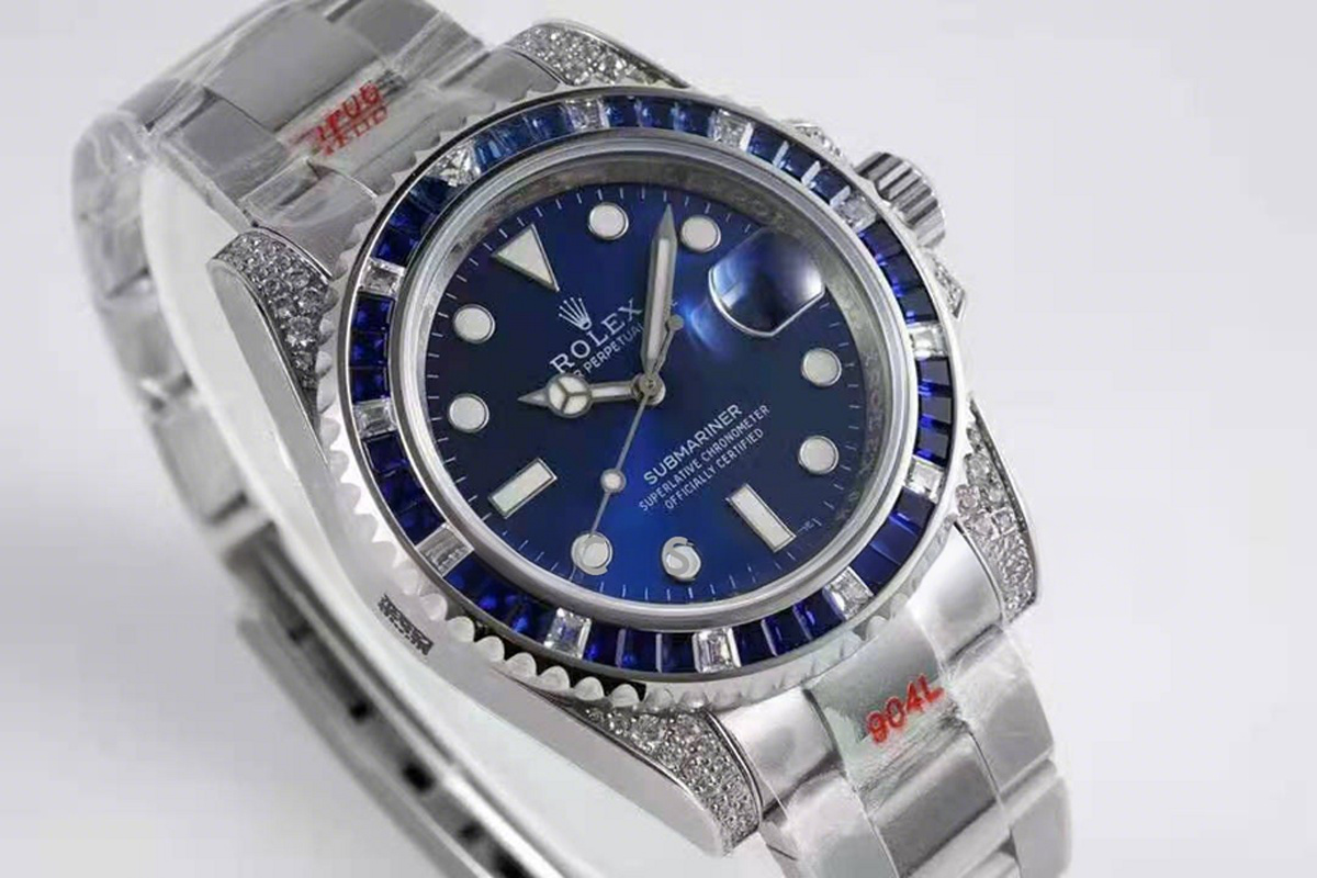 Rolex Submariner 116619LB with Diamond Bezel-fasswatch