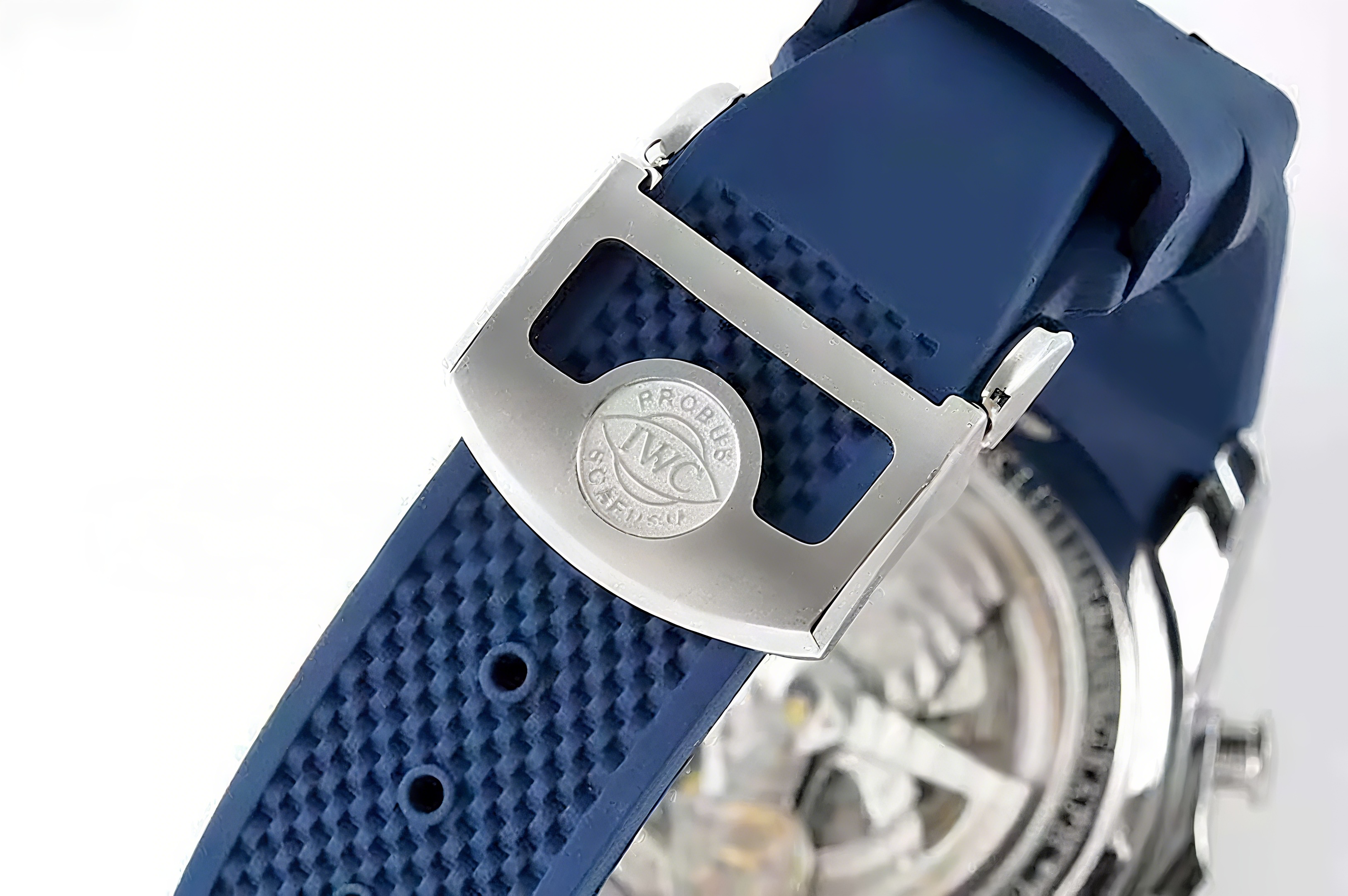 IWC Portugieser Yacht Club Chronograph Edition ”Orlebar Brown” IW390704 Blue Dial in Steel-fasswatch