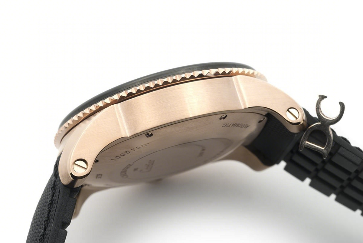 Calibre de Cartier Diver Black Dial in Rose Gold-fasswatch