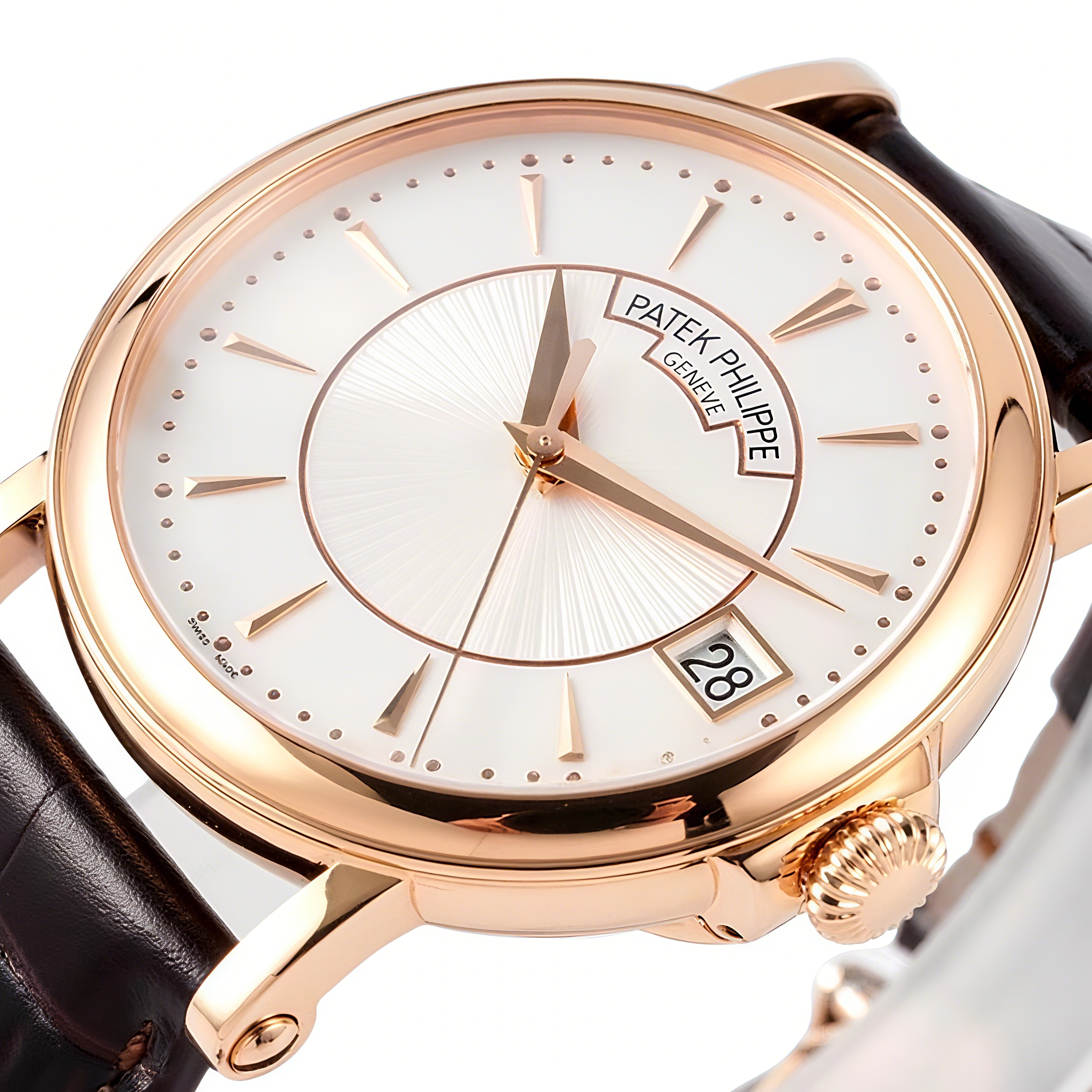 Patek Philippe Calatrava 5153 White Dial in Rose Gold-fasswatch
