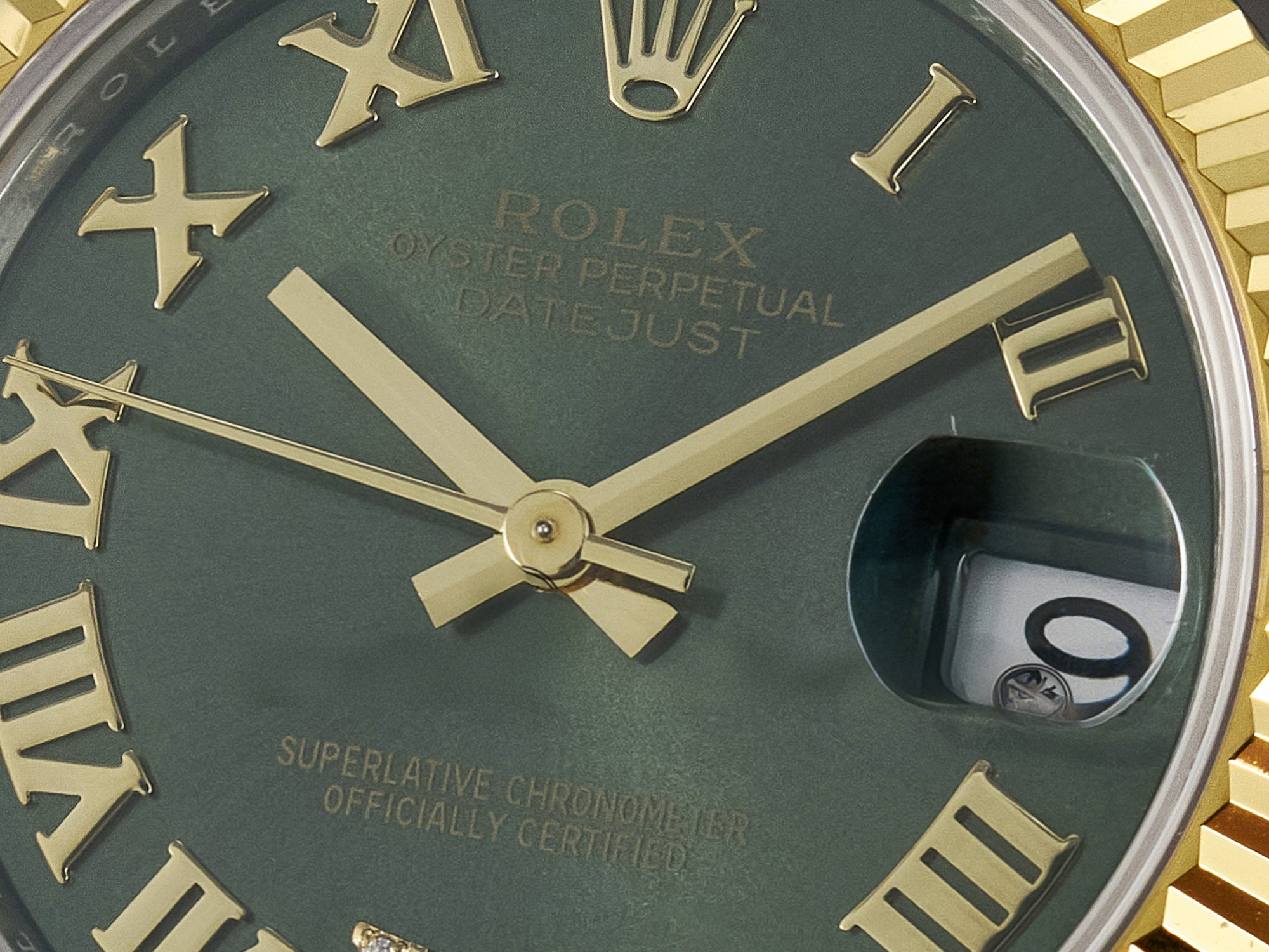 Rolex DateJust 31 278273 ARF 1:1 Best Edition 904L Steel Green Roman Diamonds Dial on SS/YG Jubilee Bracelet ETA 2688-fasswatch
