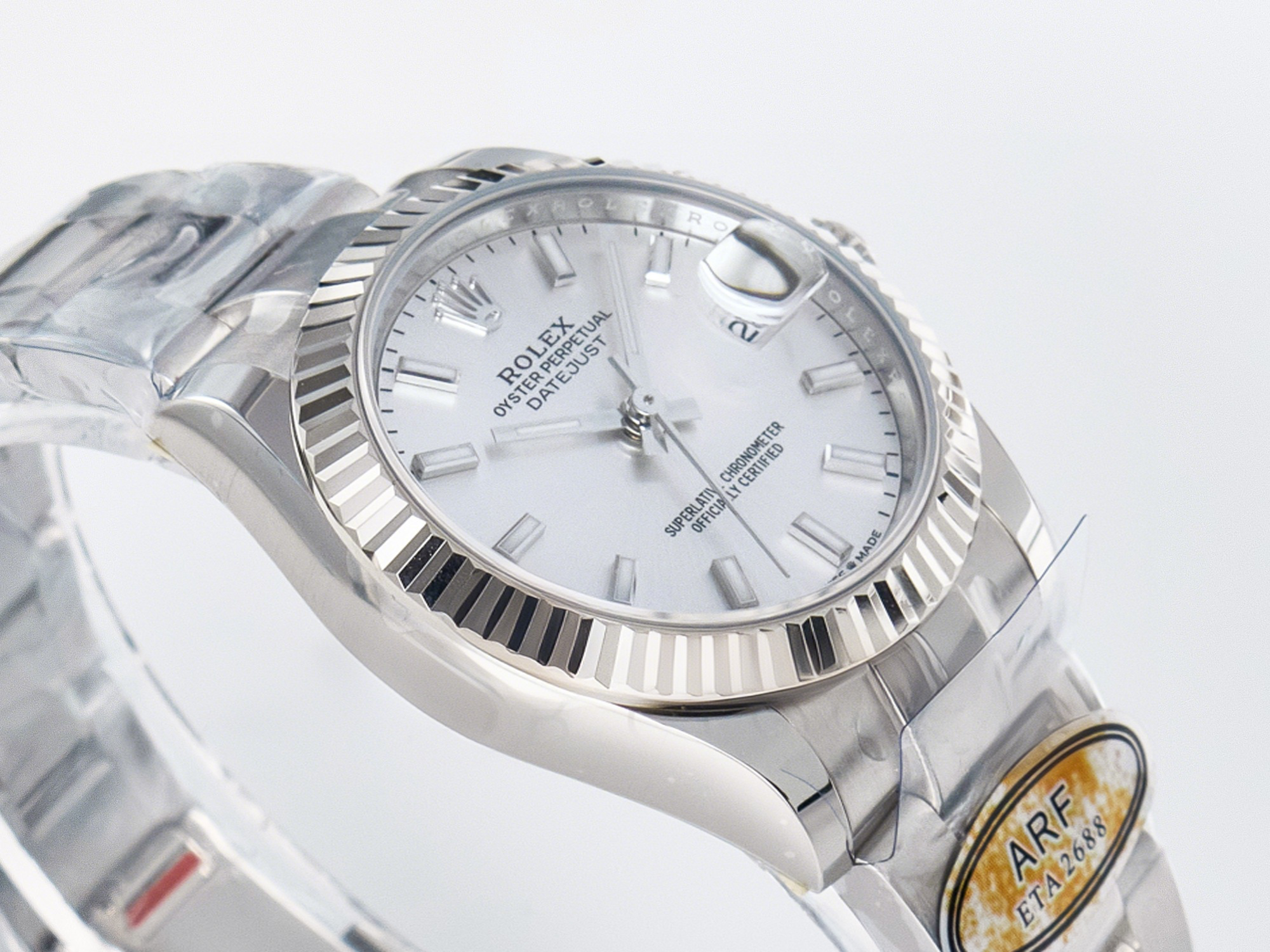 Rolex DateJust 31 278274 ARF 1:1 Best Edition 904L Steel Silver Dial Stick Marker on SS Oyster Bracelet ETA 2688-fasswatch