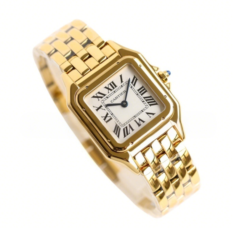 Cartier Panthère De Cartier 22mm White Dial in Yellow Gold-fasswatch