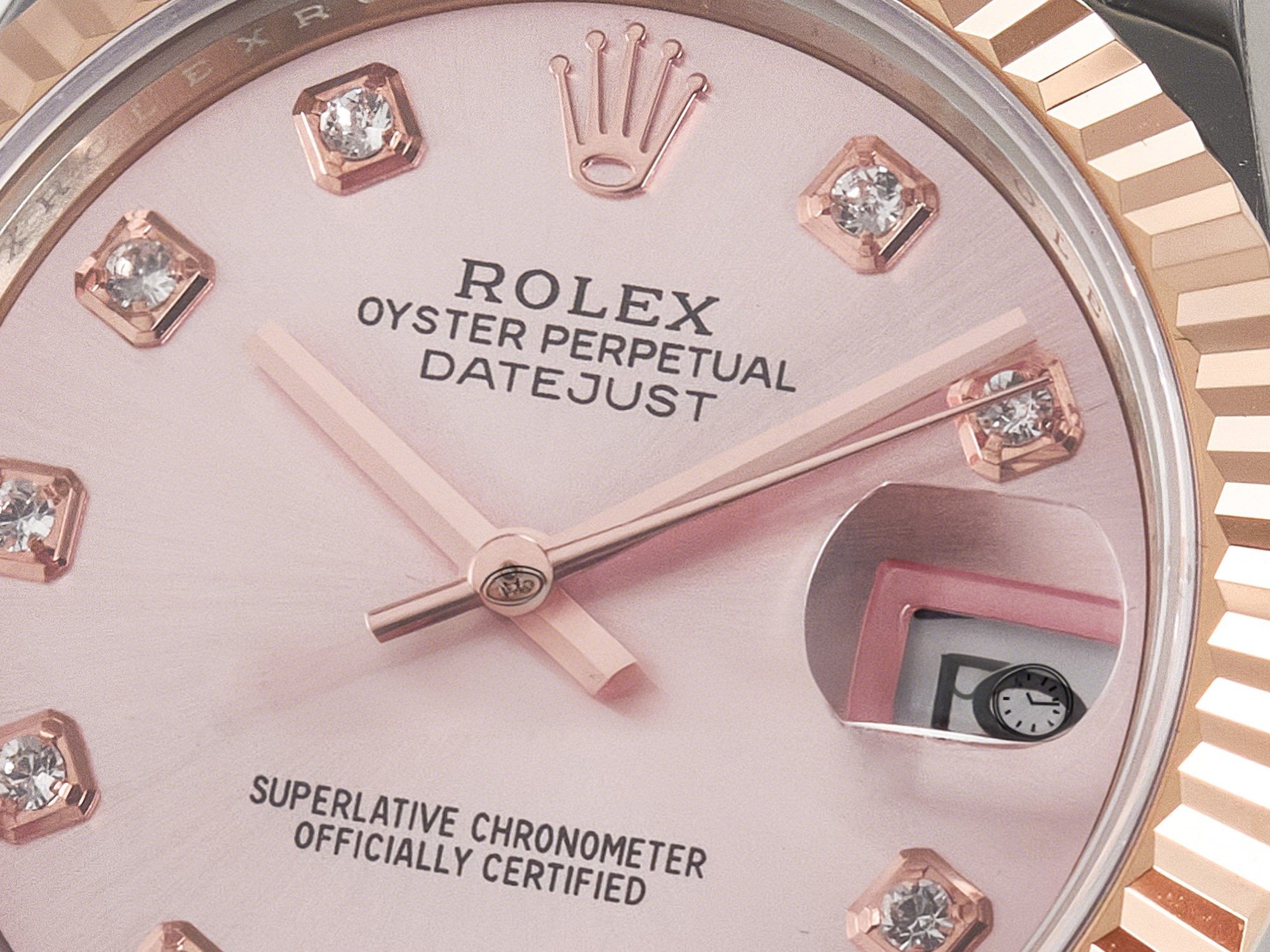 Rolex DateJust 31 278271 ARF 1:1 Best Edition 904L Steel RG Diamonds Dial on SS/RG Jubilee Bracelet ETA 2688-fasswatch