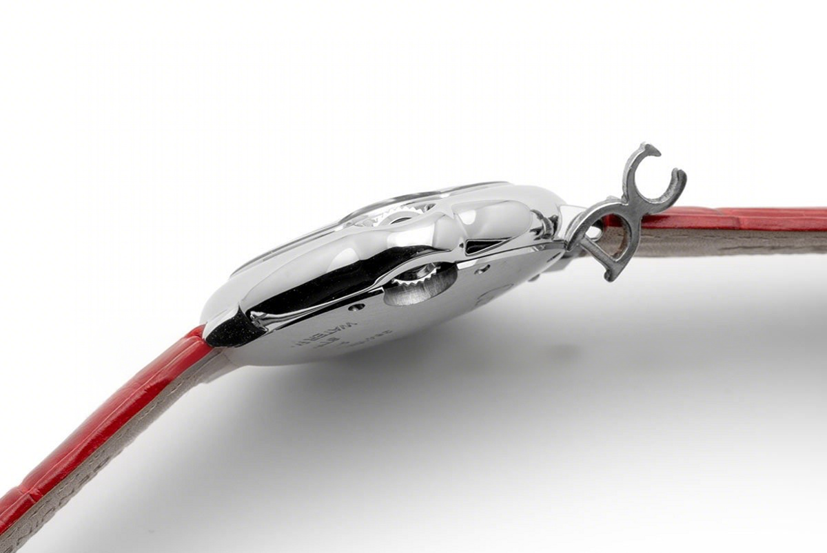 Cartier Ballon Bleu de Cartier 33mm Red Dial in Red Leather Strap-fasswatch