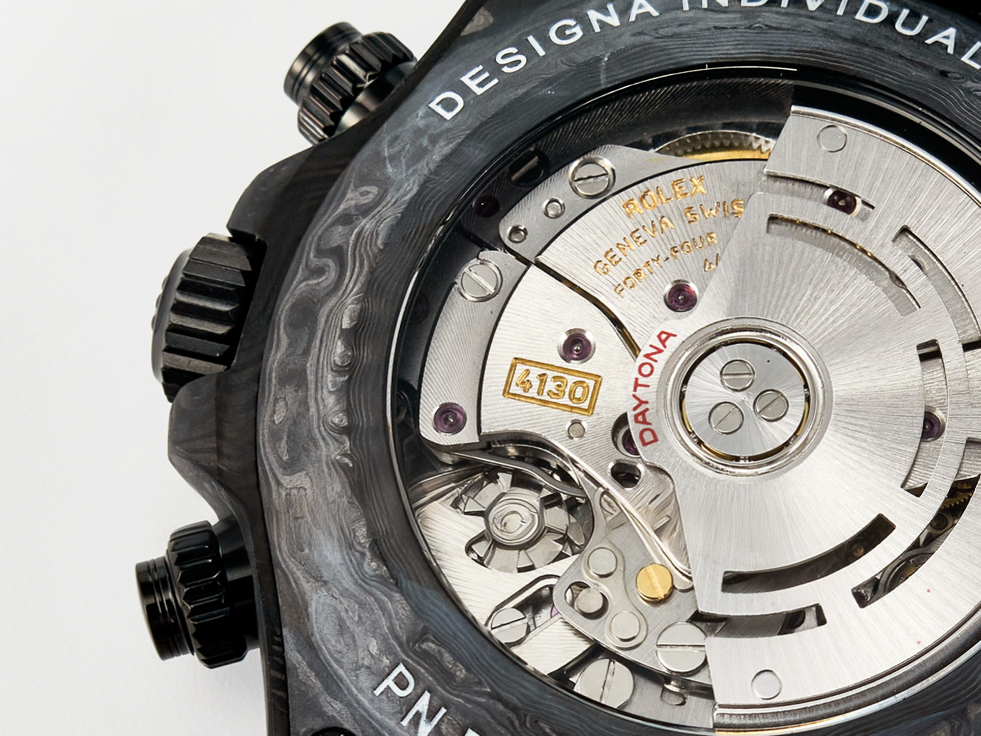 Rolex Daytona DIW Black Carbon DIWF 1:1 Best Edition Black/White Dial on Black Nylon Strap SH4130-fasswatch