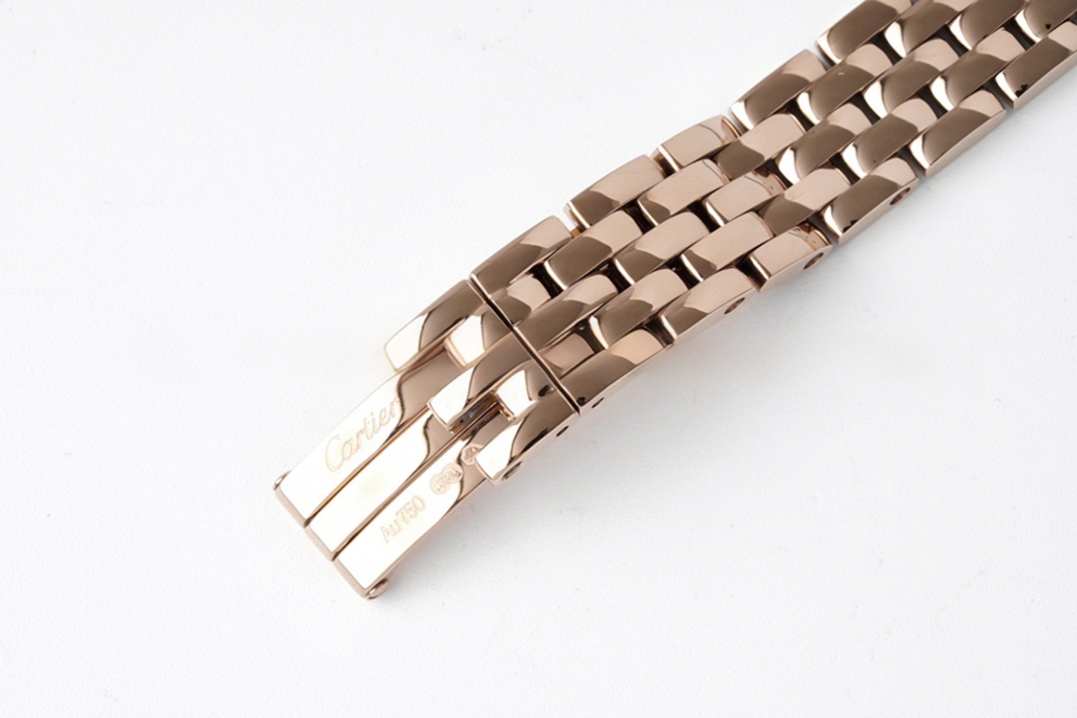 Cartier Panthère De Cartier 22mm White Dial in Rose Gold with Diamond Bezel-fasswatch