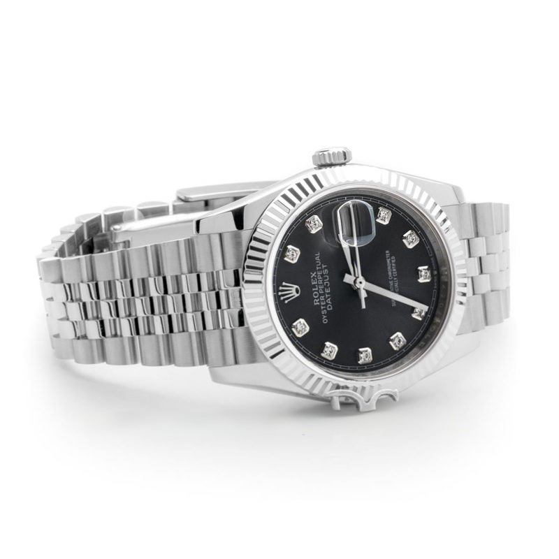 Rolex Datejust 36 116234 Grey Dial with Diamond Markers-fasswatch