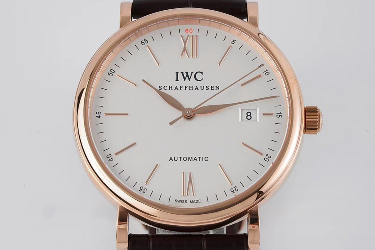 IWC Portofino Automatic IW356504 White Dial in Rose Gold-fasswatch