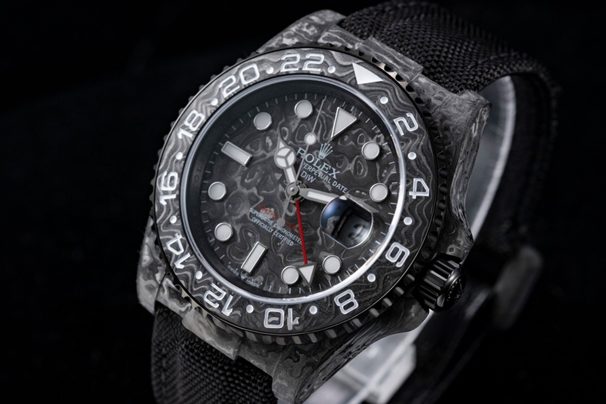 Rolex DIW GMT All Black Carbon-fasswatch