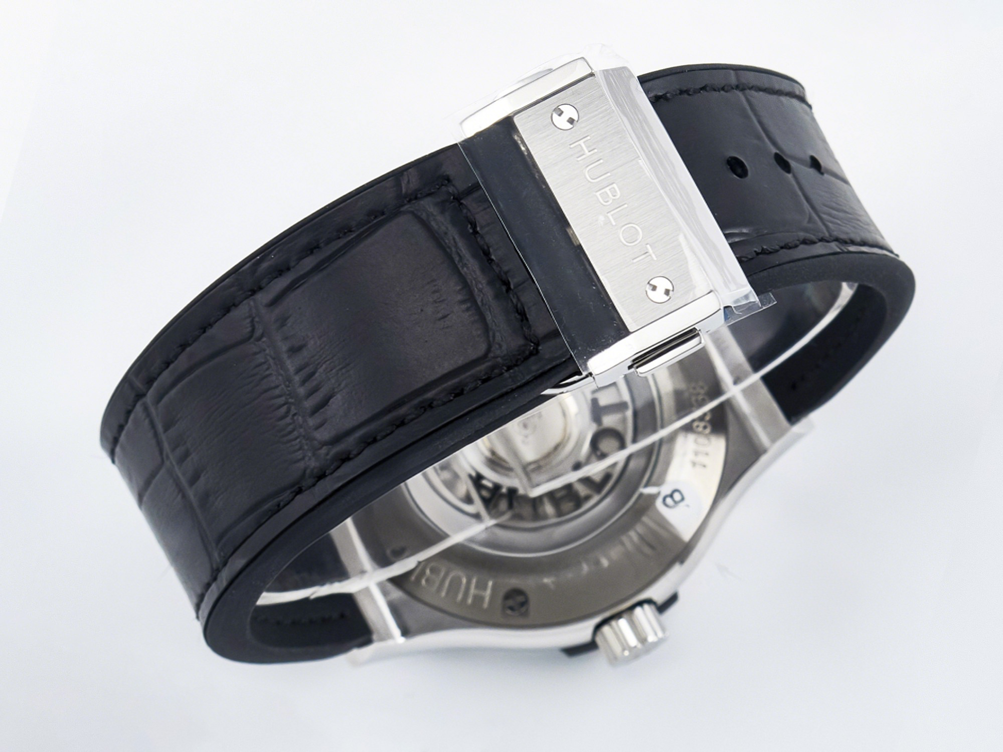 Hublot Classic Fusion Bang 42mm HBF 1:1 Best Edition Black Dial on Black Leather Strap A2892-fasswatch