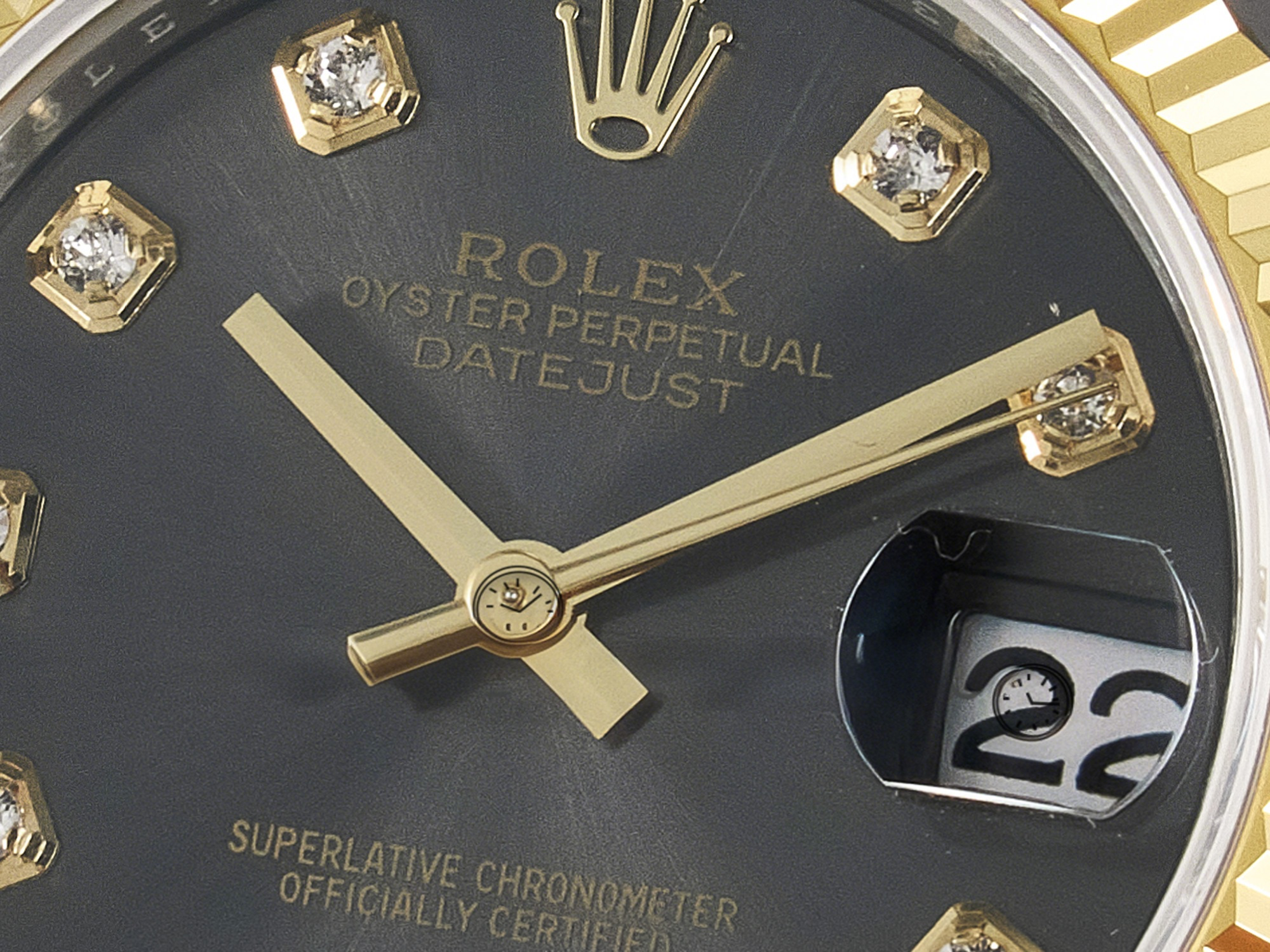 Rolex DateJust 31 278273 ARF 1:1 Best Edition 904L Steel Gray Diamonds Dial on SS/YG Oyster Bracelet ETA 2688-fasswatch