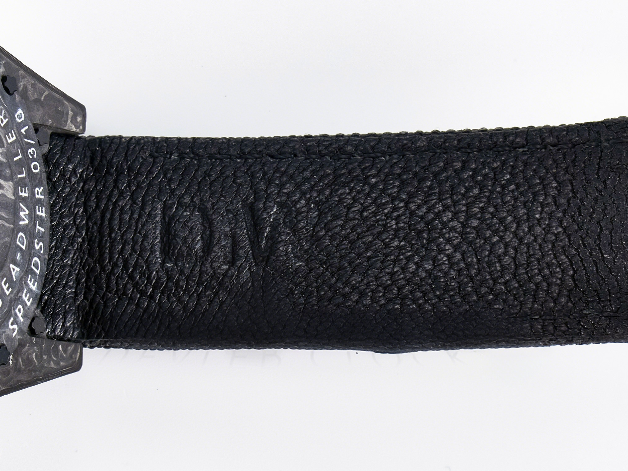 Rolex Sea Dweller 43mm Carbon DIWF Best Edition Black Dial on Black Nylon Strap A2824-fasswatch