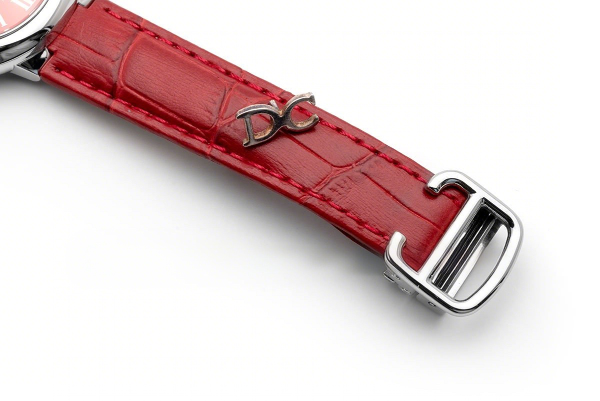 Cartier Ballon Bleu de Cartier 33mm Red Dial in Red Leather Strap-fasswatch