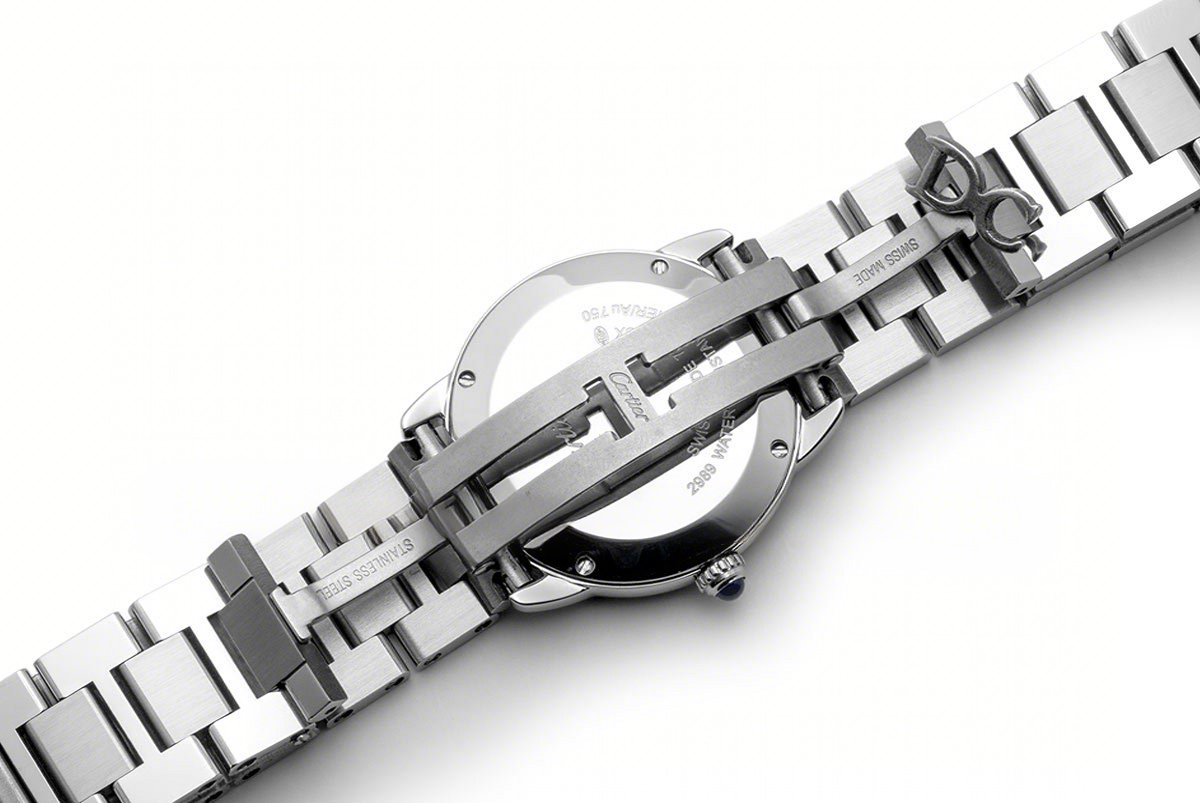 Cartier Ronde Louis Cartier Watch 29mm White Dial in Steel on Bracelet-fasswatch