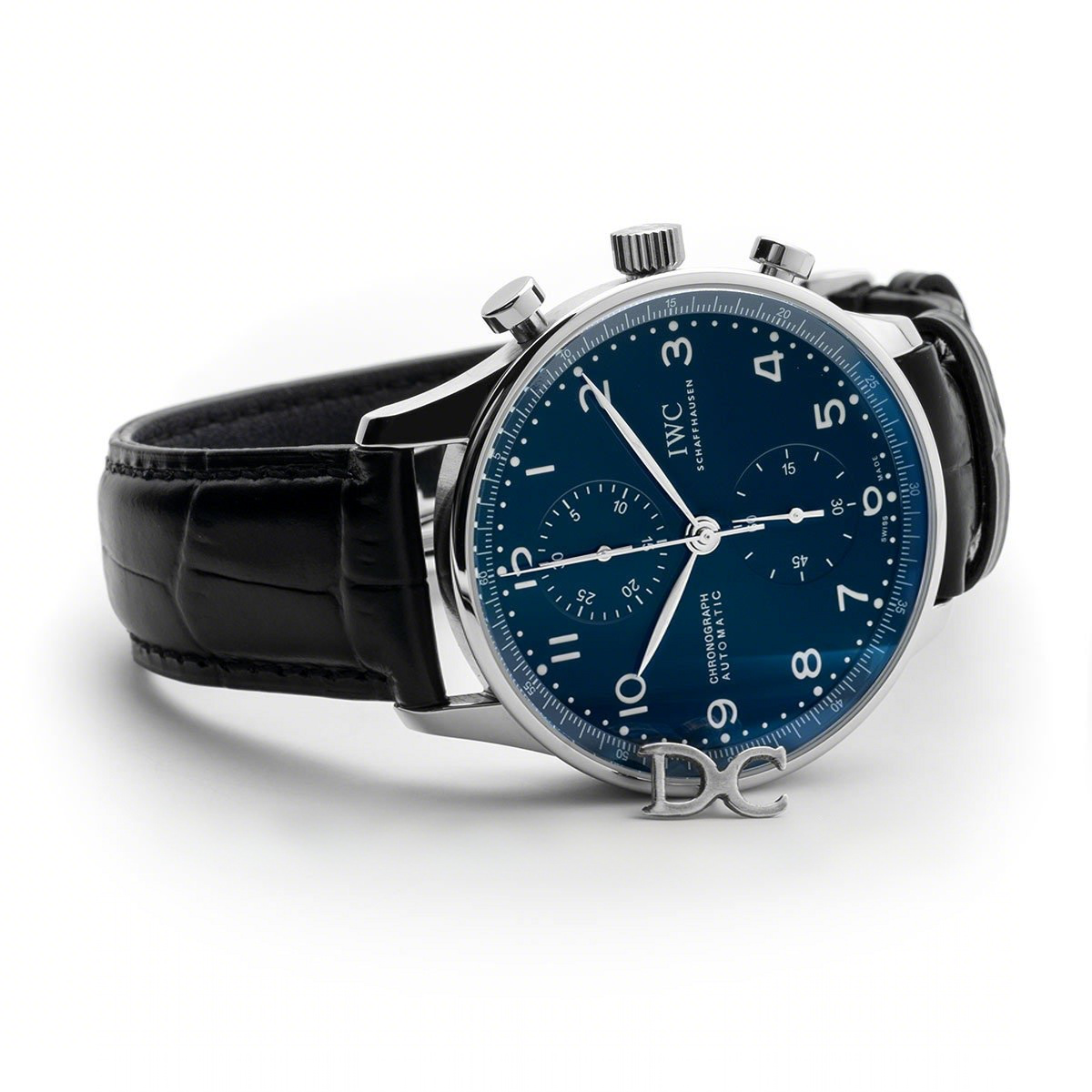 IWC Portugieser Chronograph Edition “150 Years” IW371601 Blue Dial In Steel-fasswatch