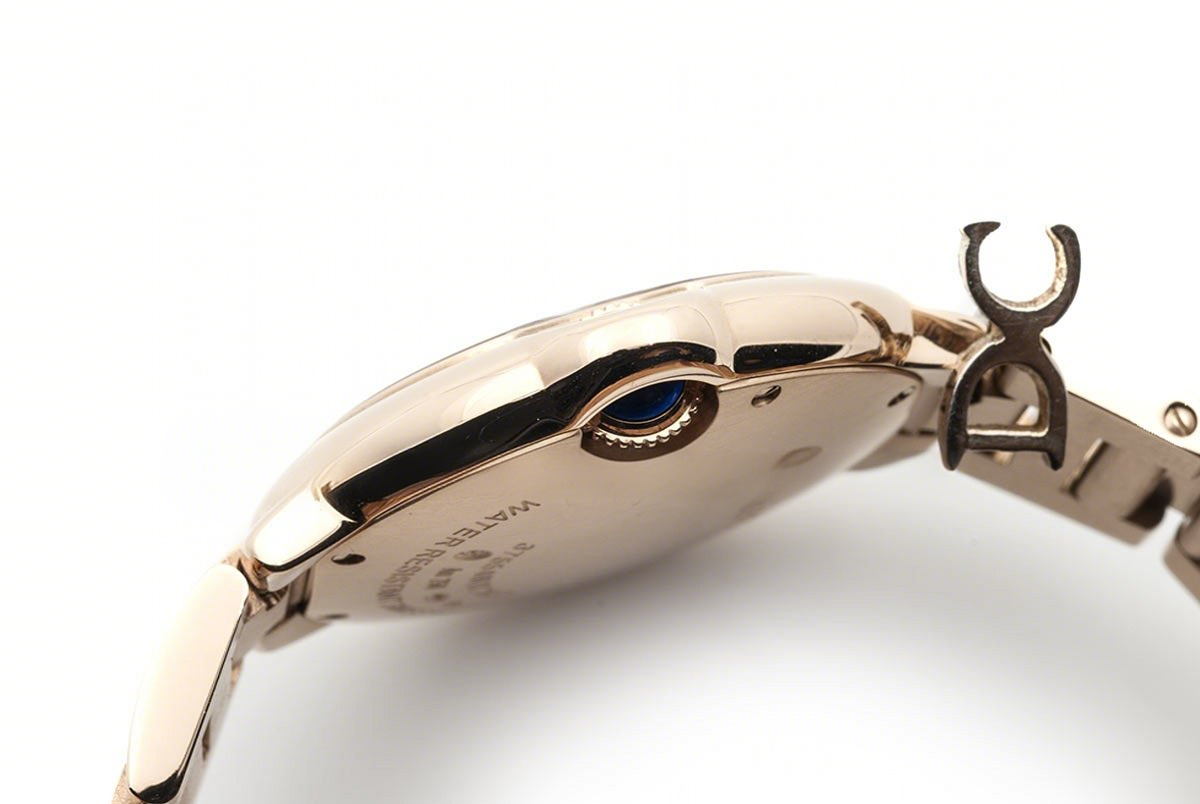 Ballon Bleu de Cartier 33mm White Dial in Rose Gold-fasswatch