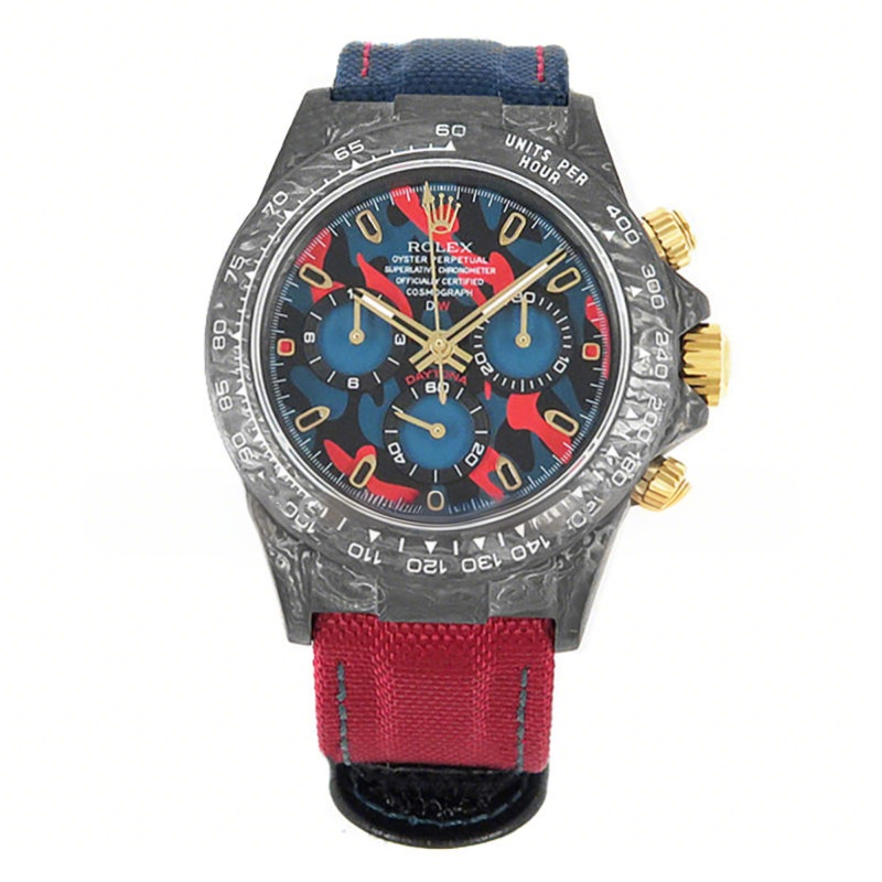 Rolex Daytona DIW Military Red Carbon-fasswatch