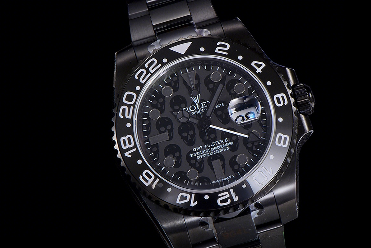 Rolex GMT Master II 116710 Titan Black “Revenge” Black Dial in DLC-fasswatch